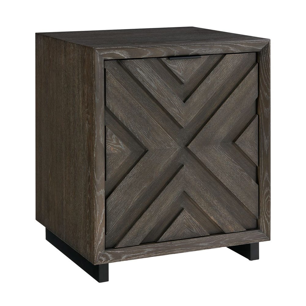 Uttermost Barrett Dark Charcoal Oak Cabinet