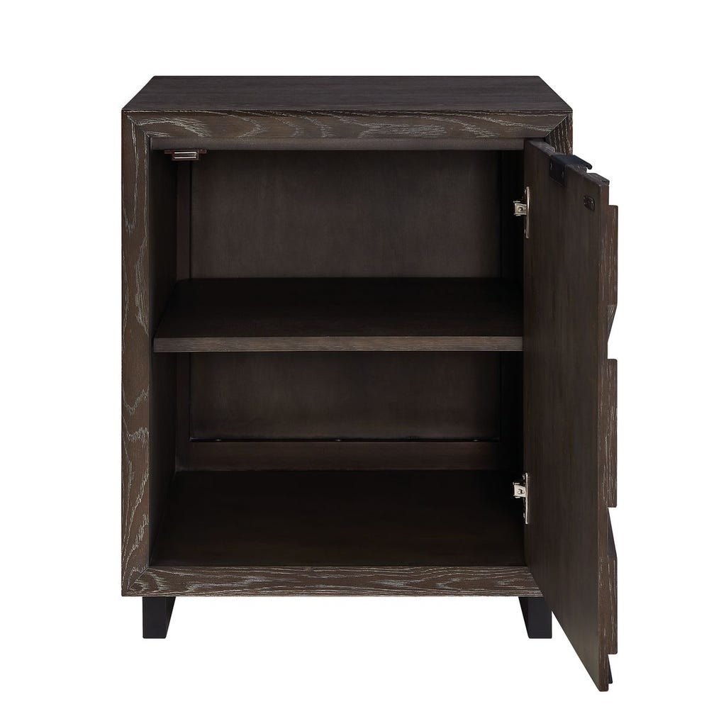 Uttermost Barrett Dark Charcoal Oak Cabinet