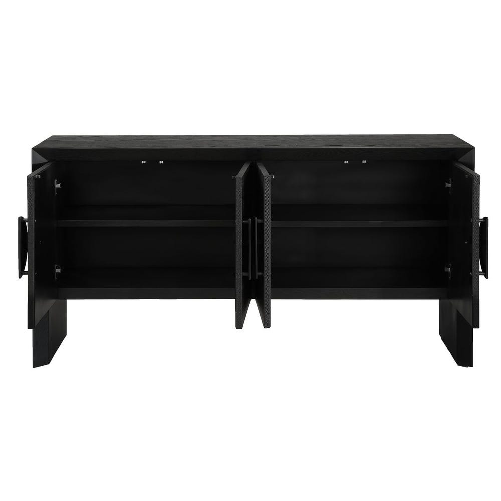Uttermost Williams Black 4 Door Cabinet
