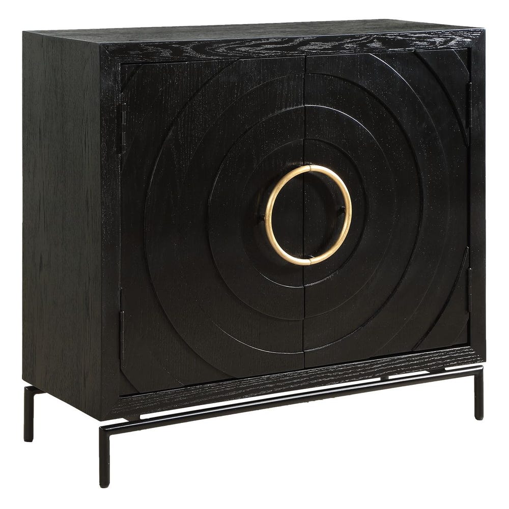 Uttermost Briseis Black 2 Door Cabinet