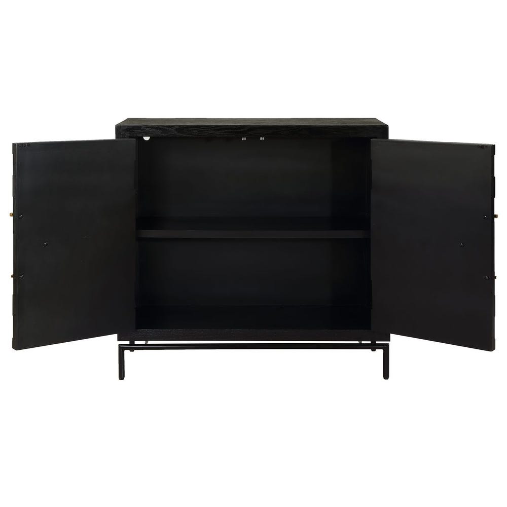 Uttermost Briseis Black 2 Door Cabinet