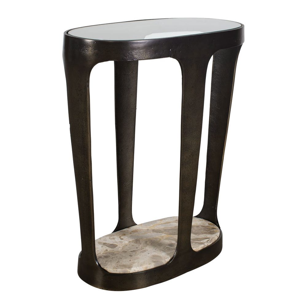 Uttermost Coronado Dark Bronze Accent Table