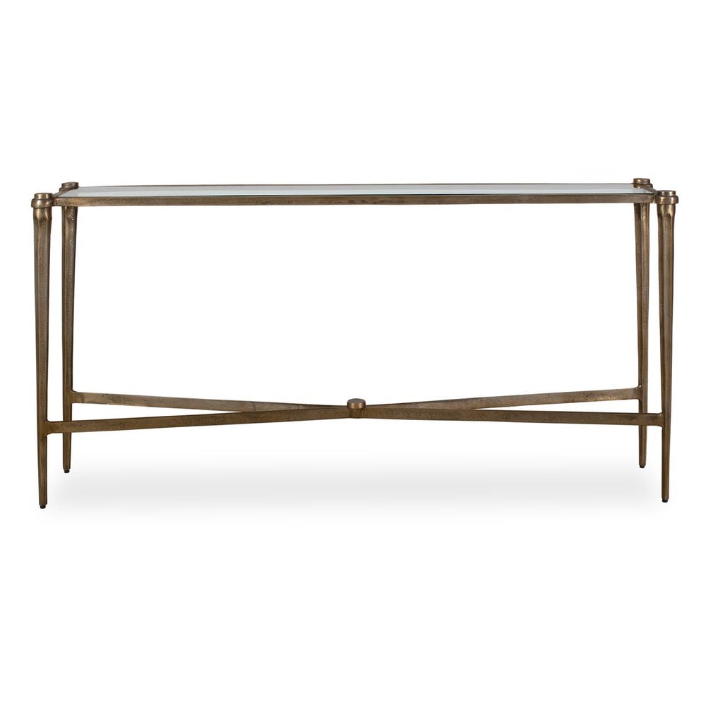Uttermost Amara Antique Brass Console Table