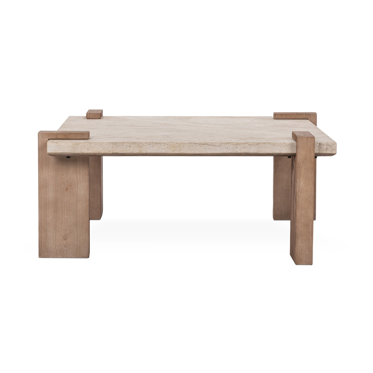 Ruare Travertine Square Coffee Table