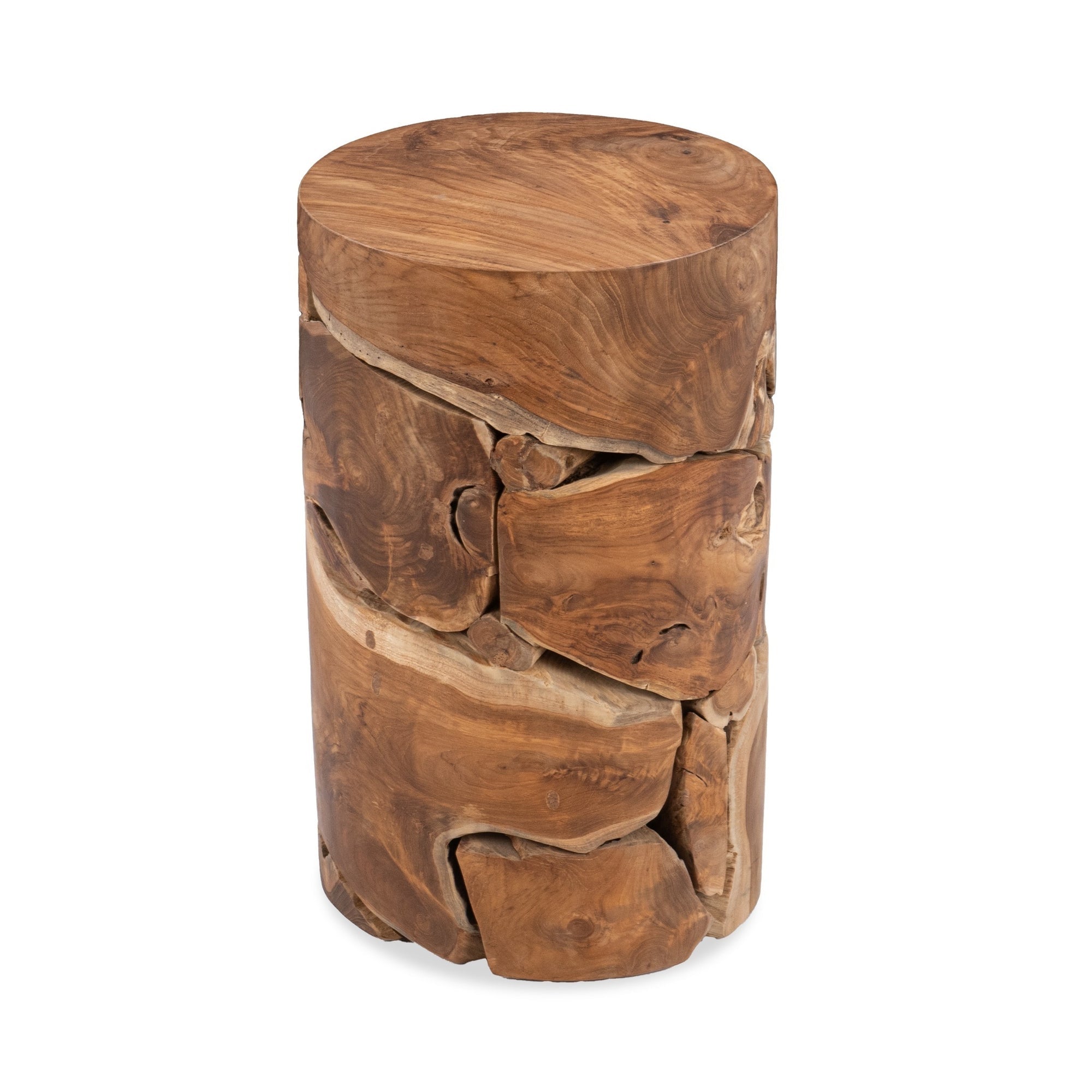 Rhea Round Accent Table - Natural