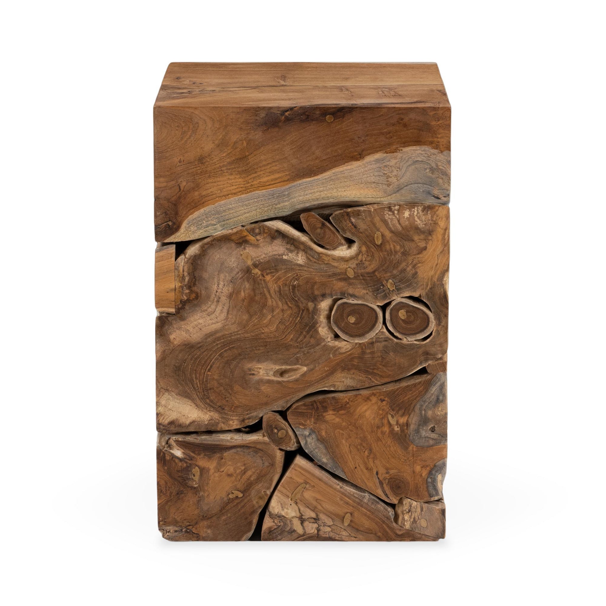 Rhea Square Accent Table - Natural