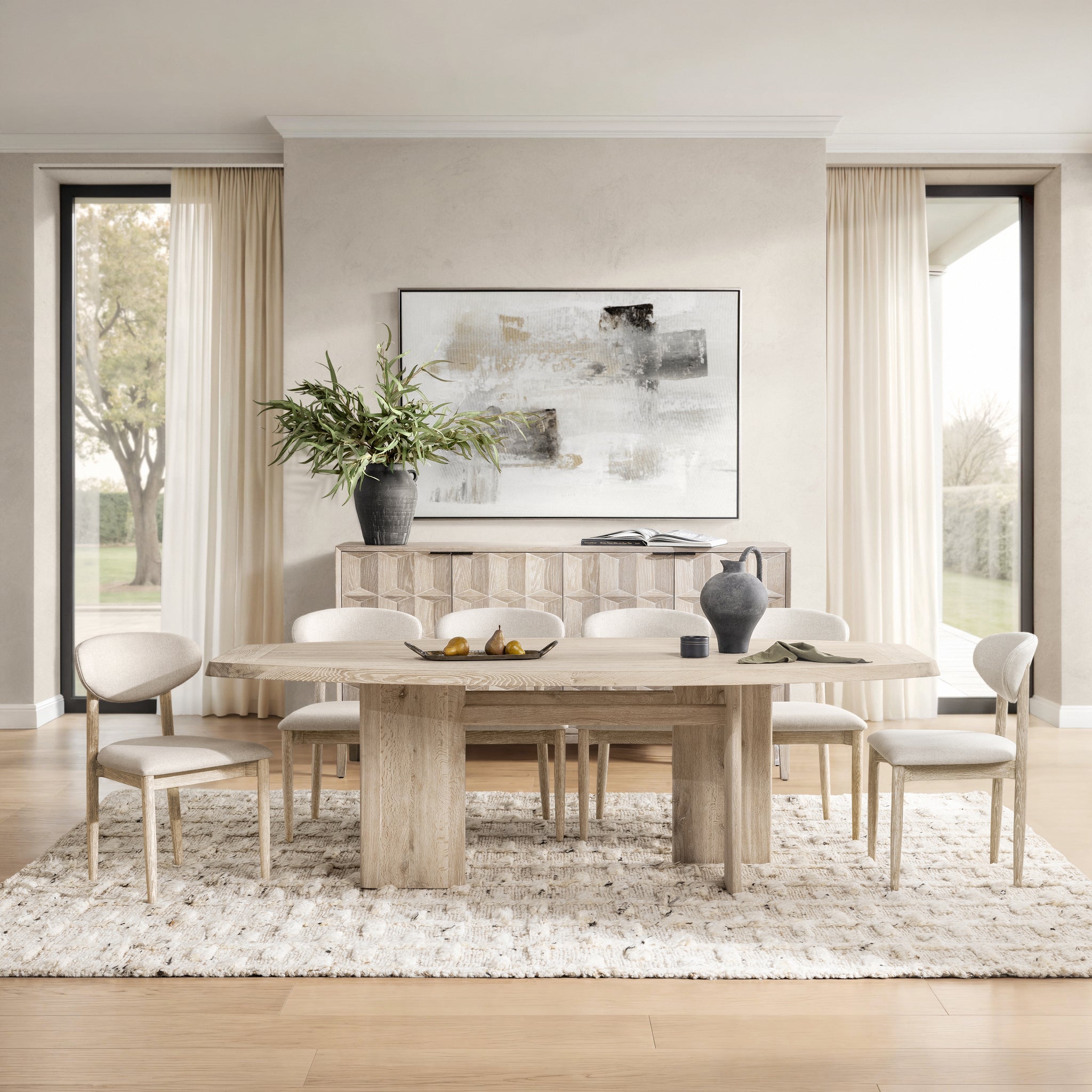 Marcel 94" Dining Table - Soft Ash