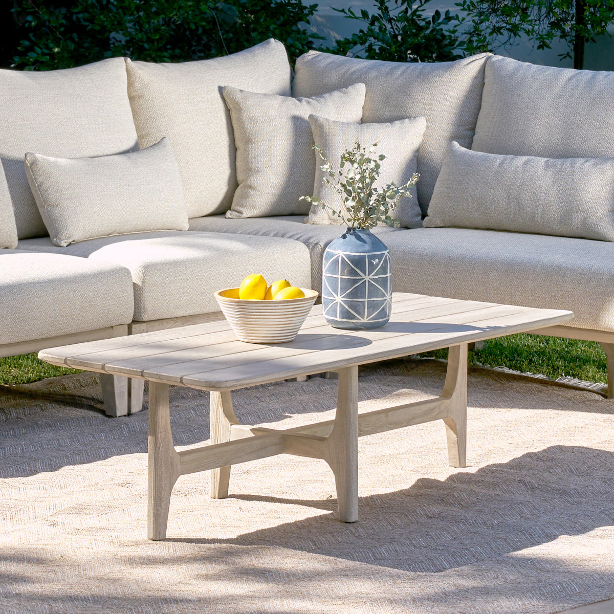 Dawn Outdoor Coffee Table - Gray