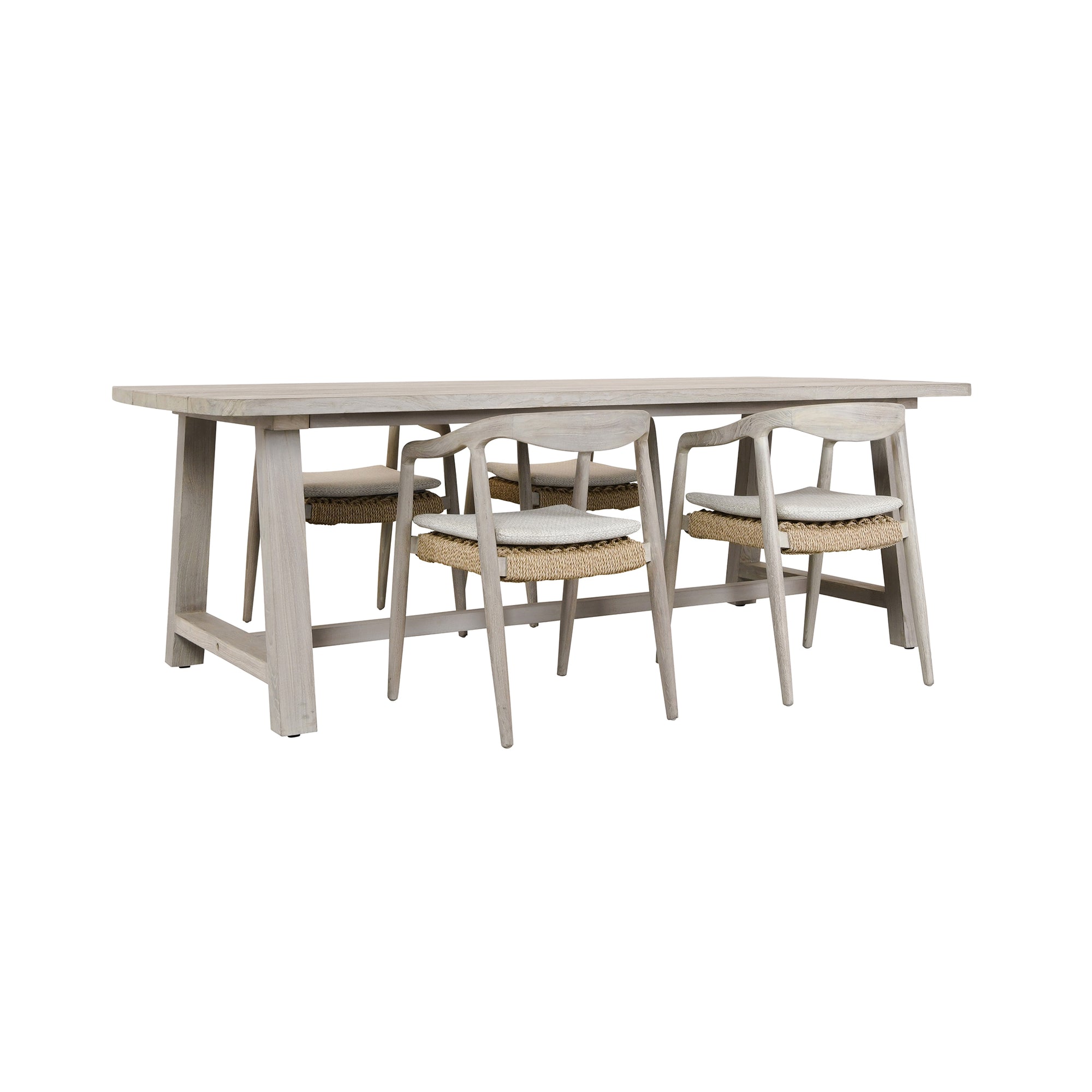 Agnes Outdoor Dining Table - Gray