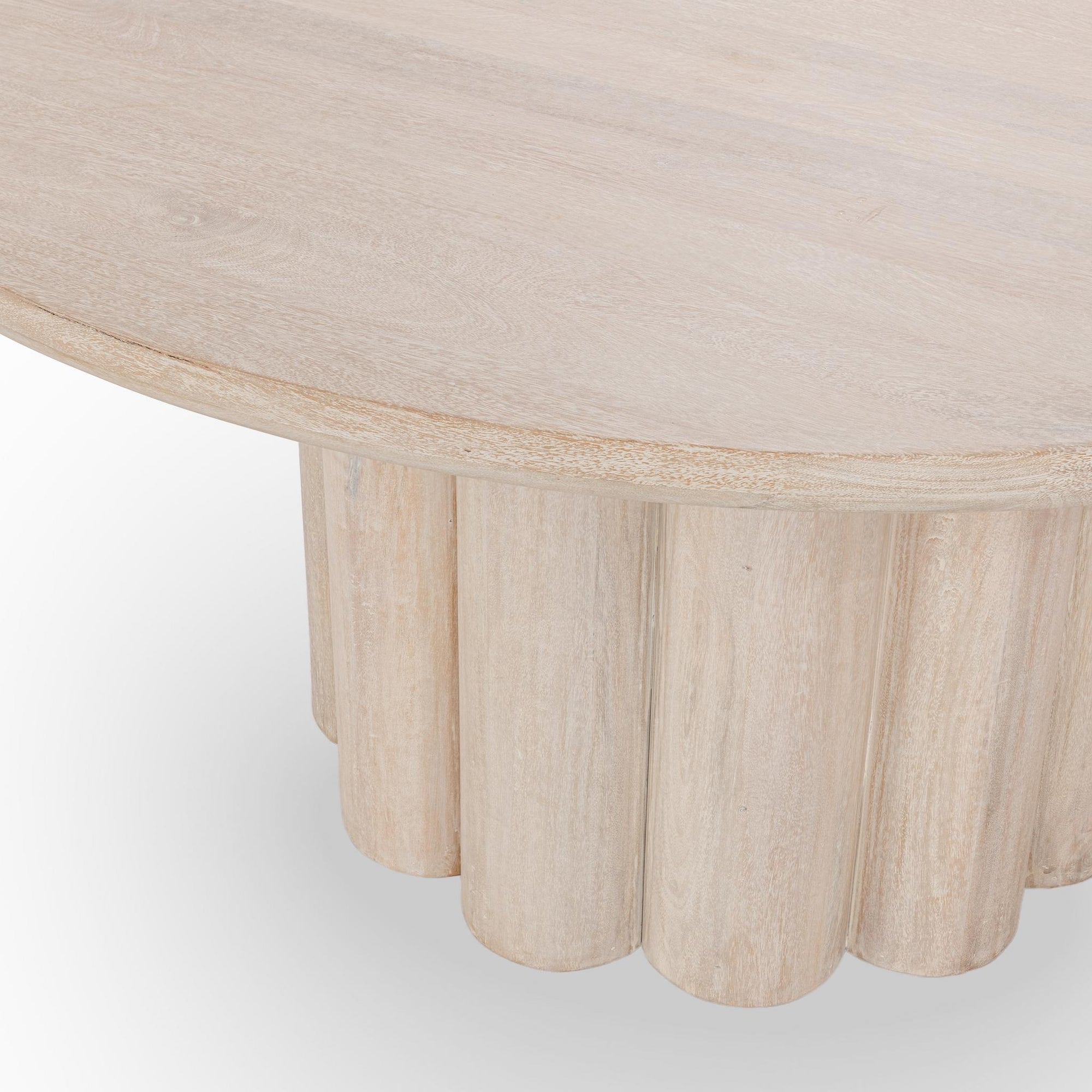 Beau 60" Round Dining Table - Creamwood