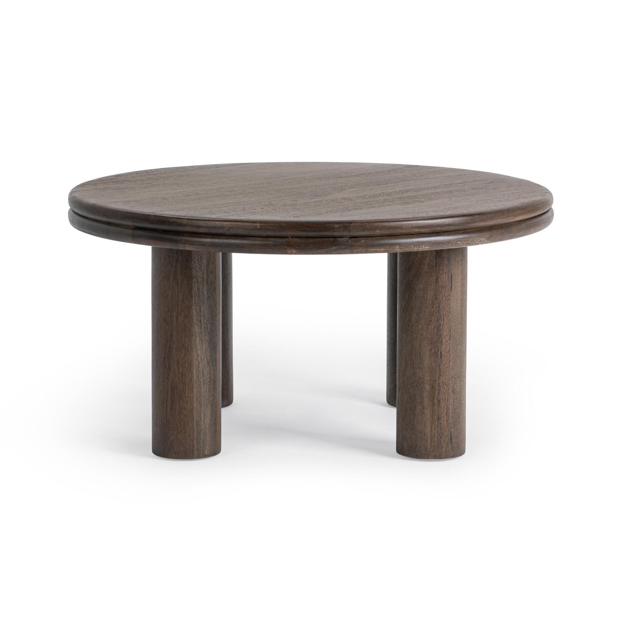 Miranda Round Coffee Table - Cocoa Brown