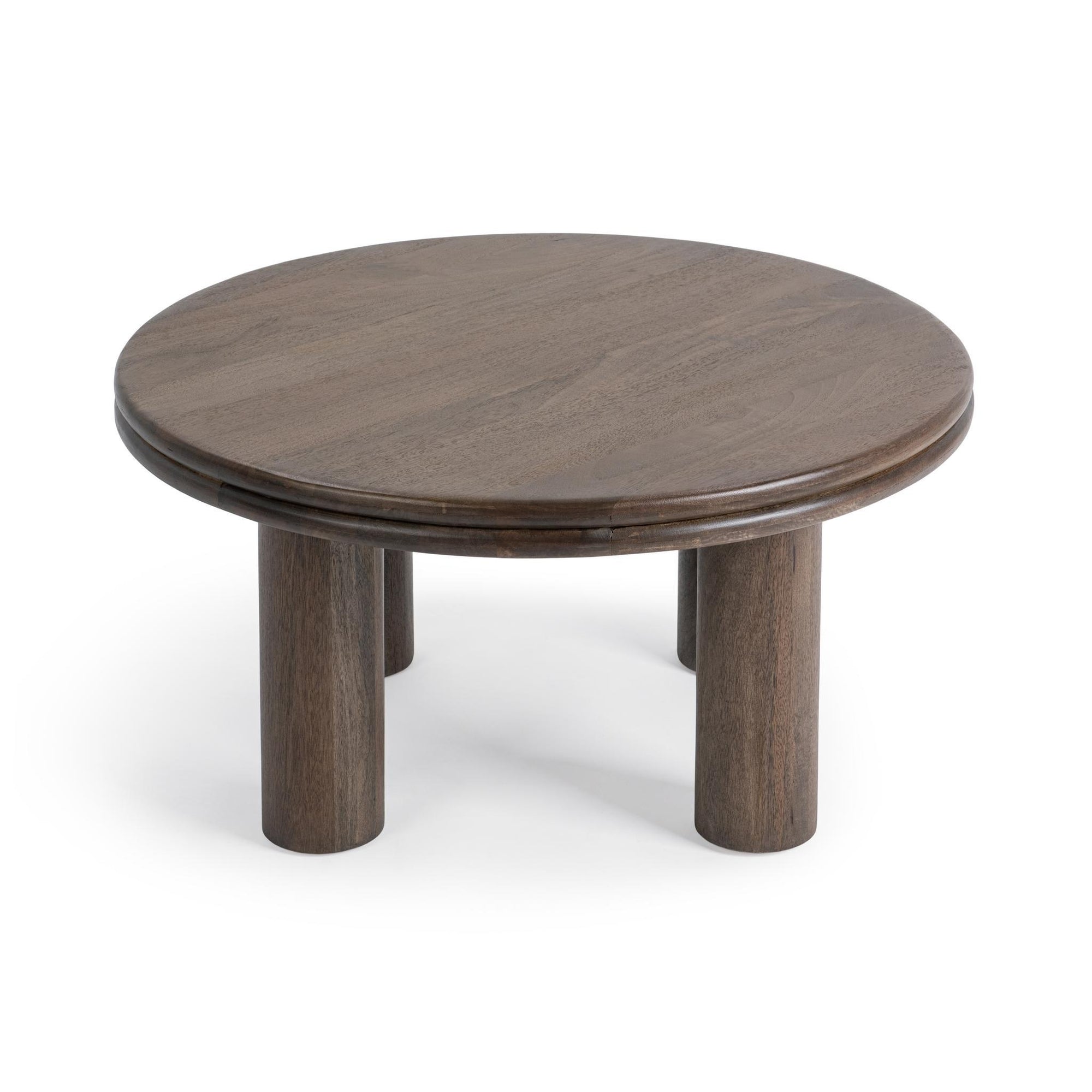 Miranda Round Coffee Table - Cocoa Brown