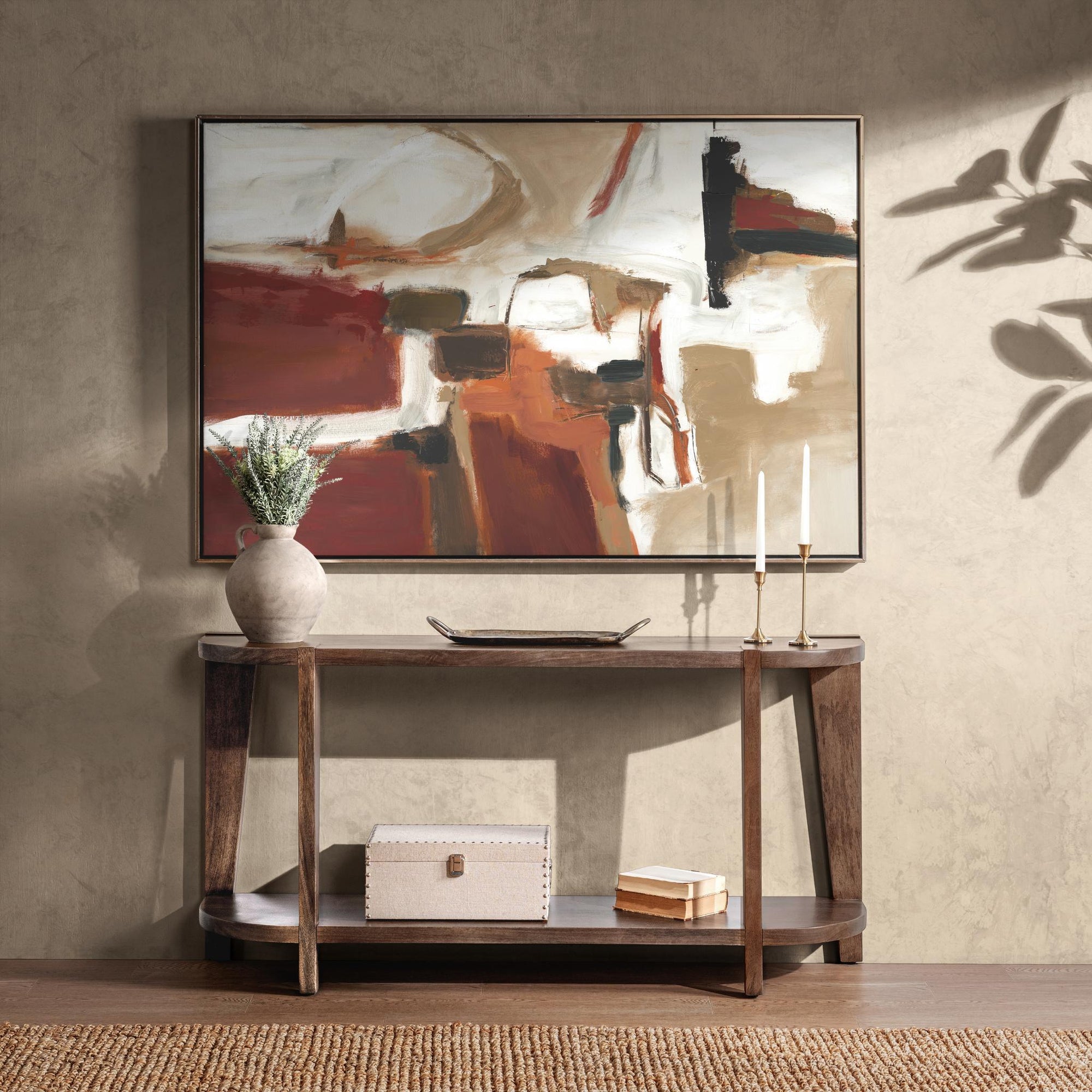 Alenna Console Table - Tundra Brown