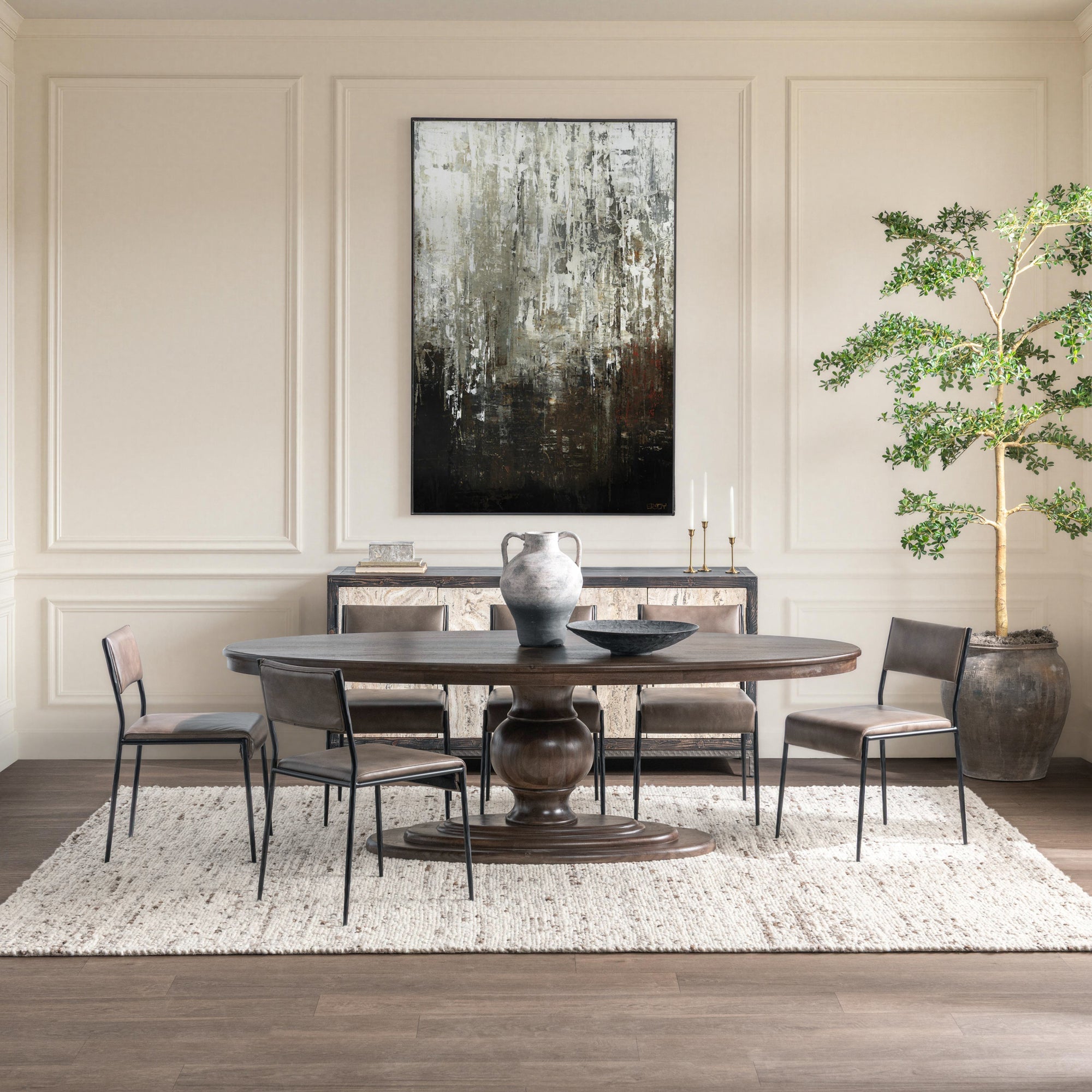 Brookside Dining Table - Cocoa Brown