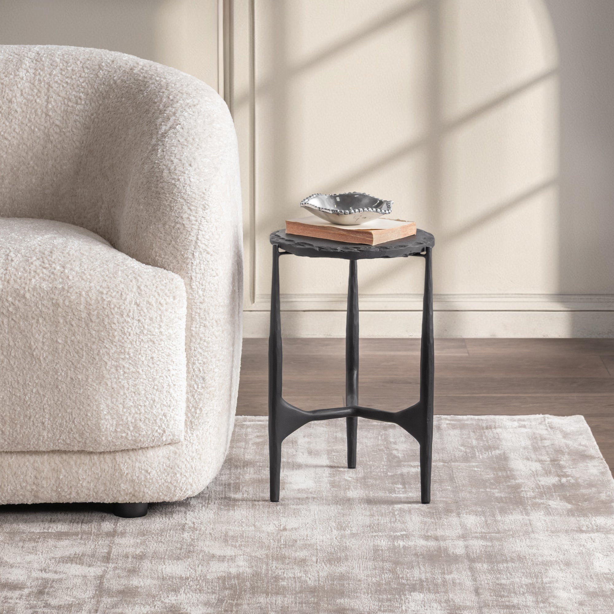 Luka End Table - Charcoal Forge