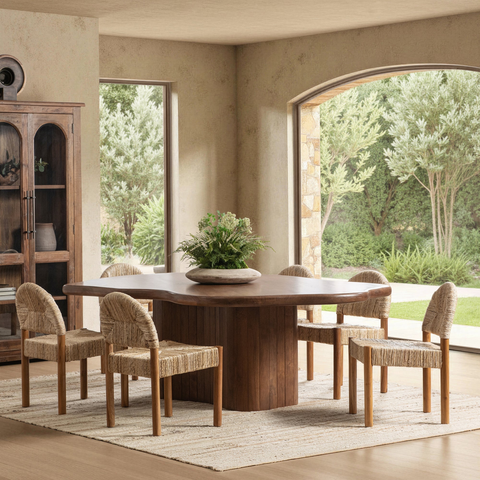 Alvaro 94" Freeform Dining Table - Chestnut