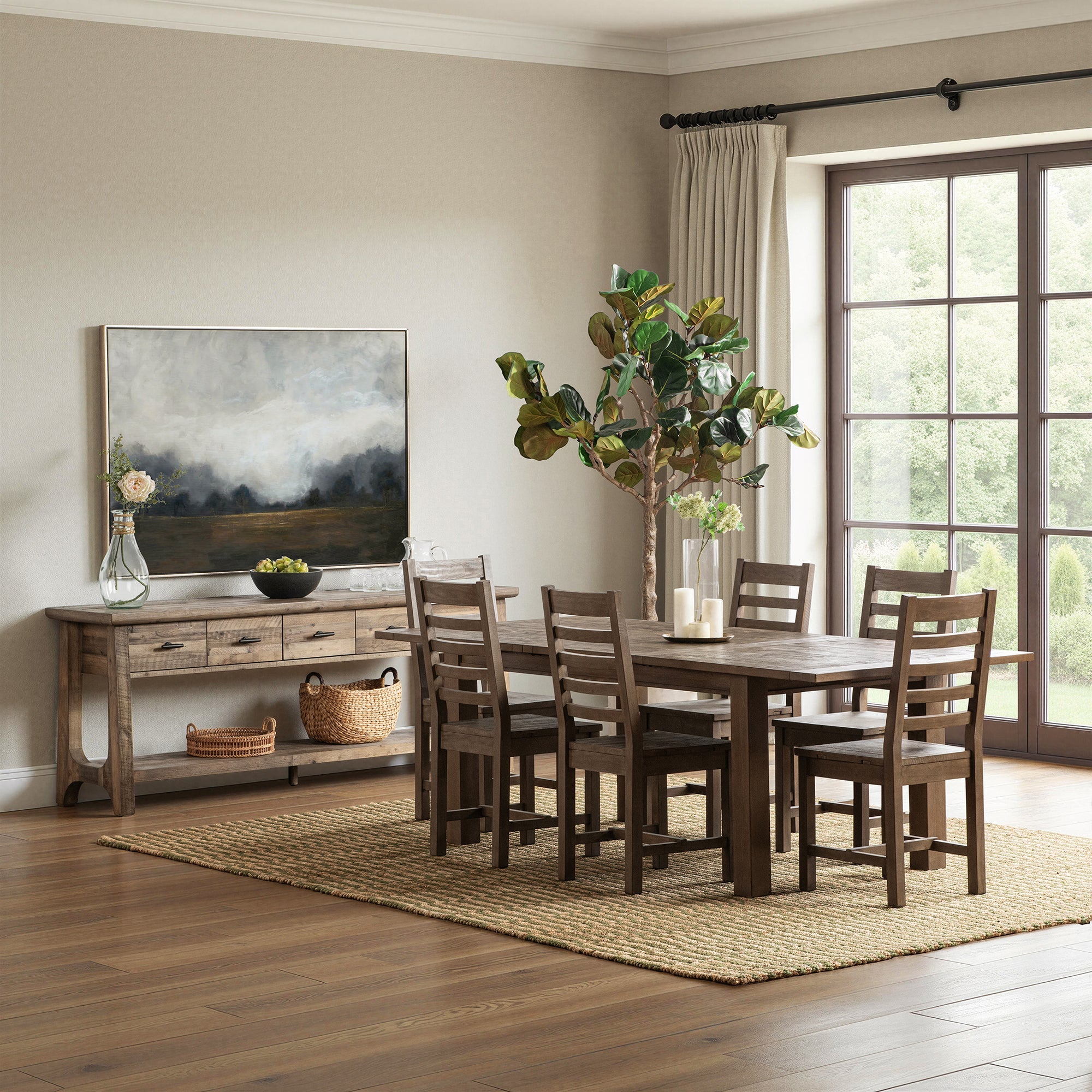 Driftwood 71"-94" Extendable Dining Table