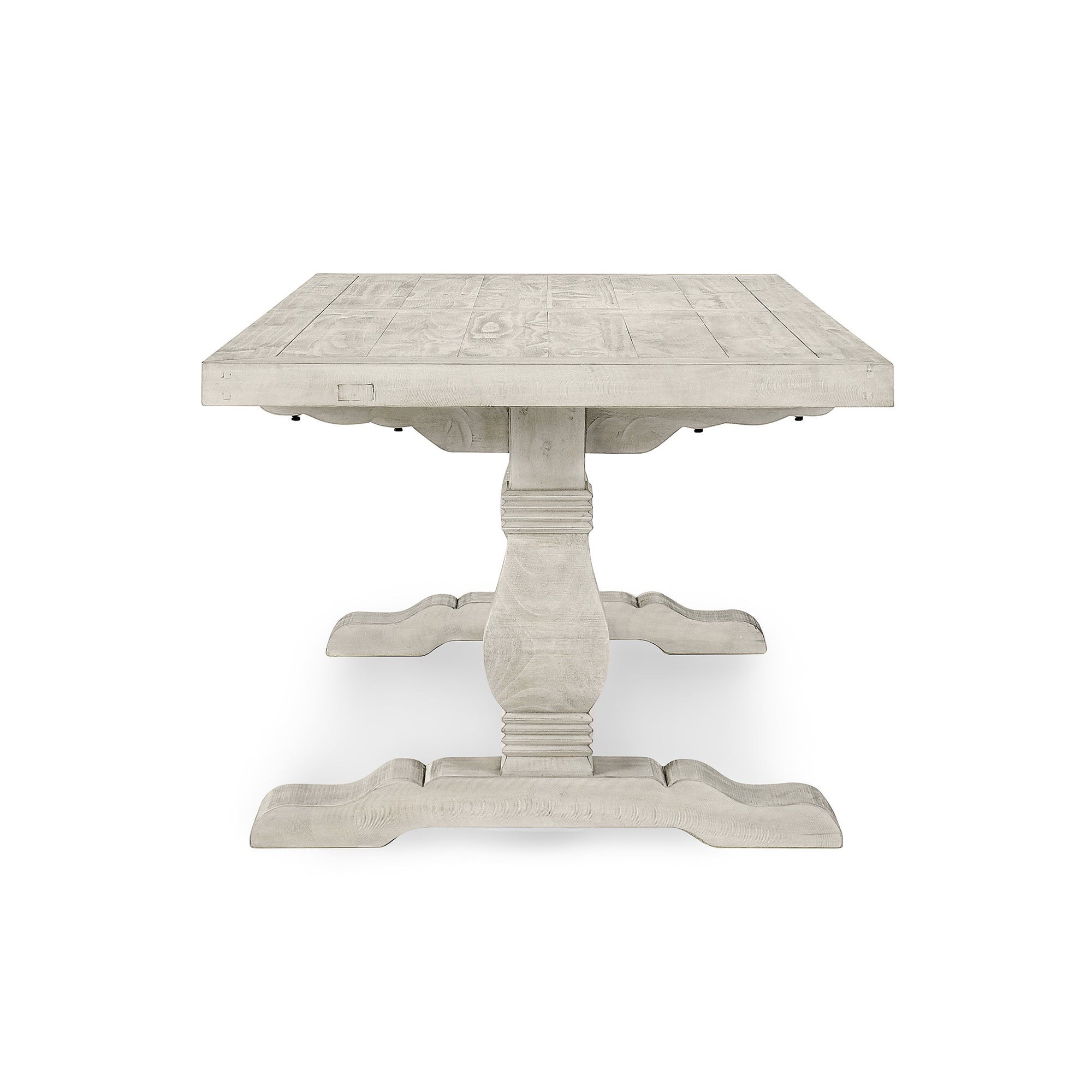Caleb 94" Dining Table - Distressed Ivory