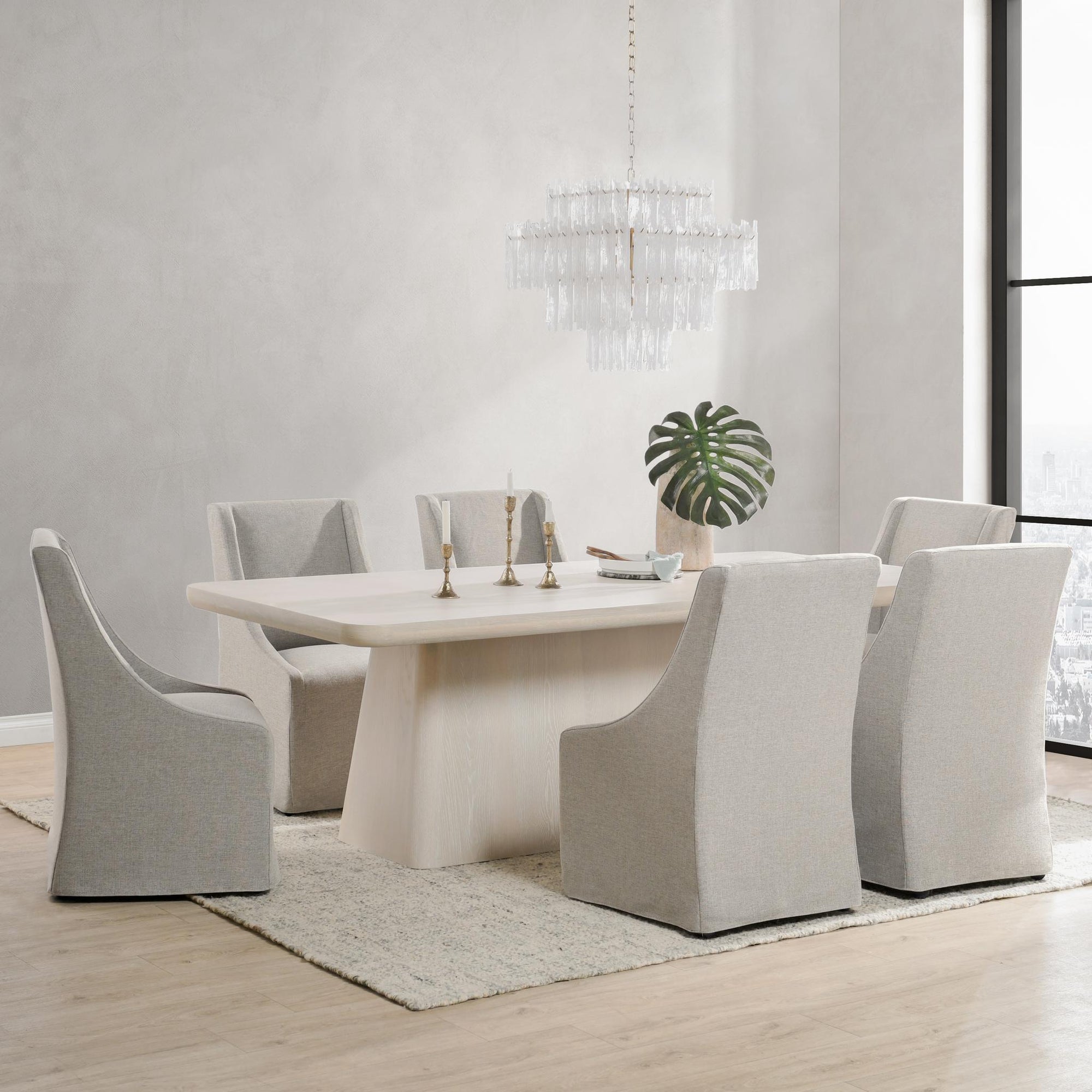 Orlando Dining Table - Milk White
