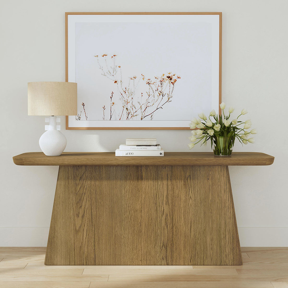Orlando Oak Veneer 72" Console Table