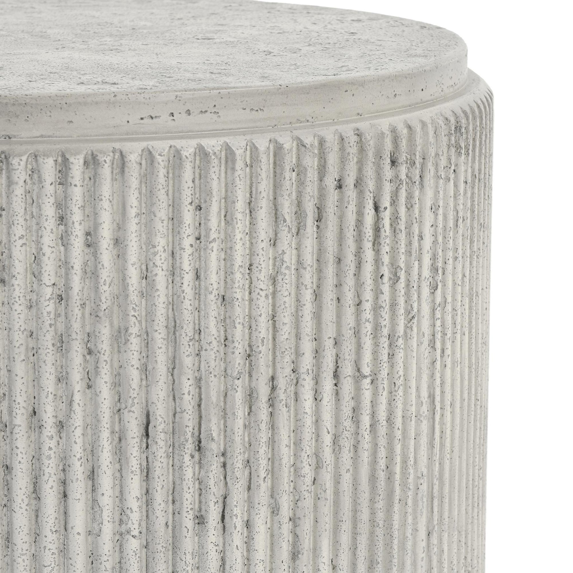 Debbie Outdoor End Table - Light Gray