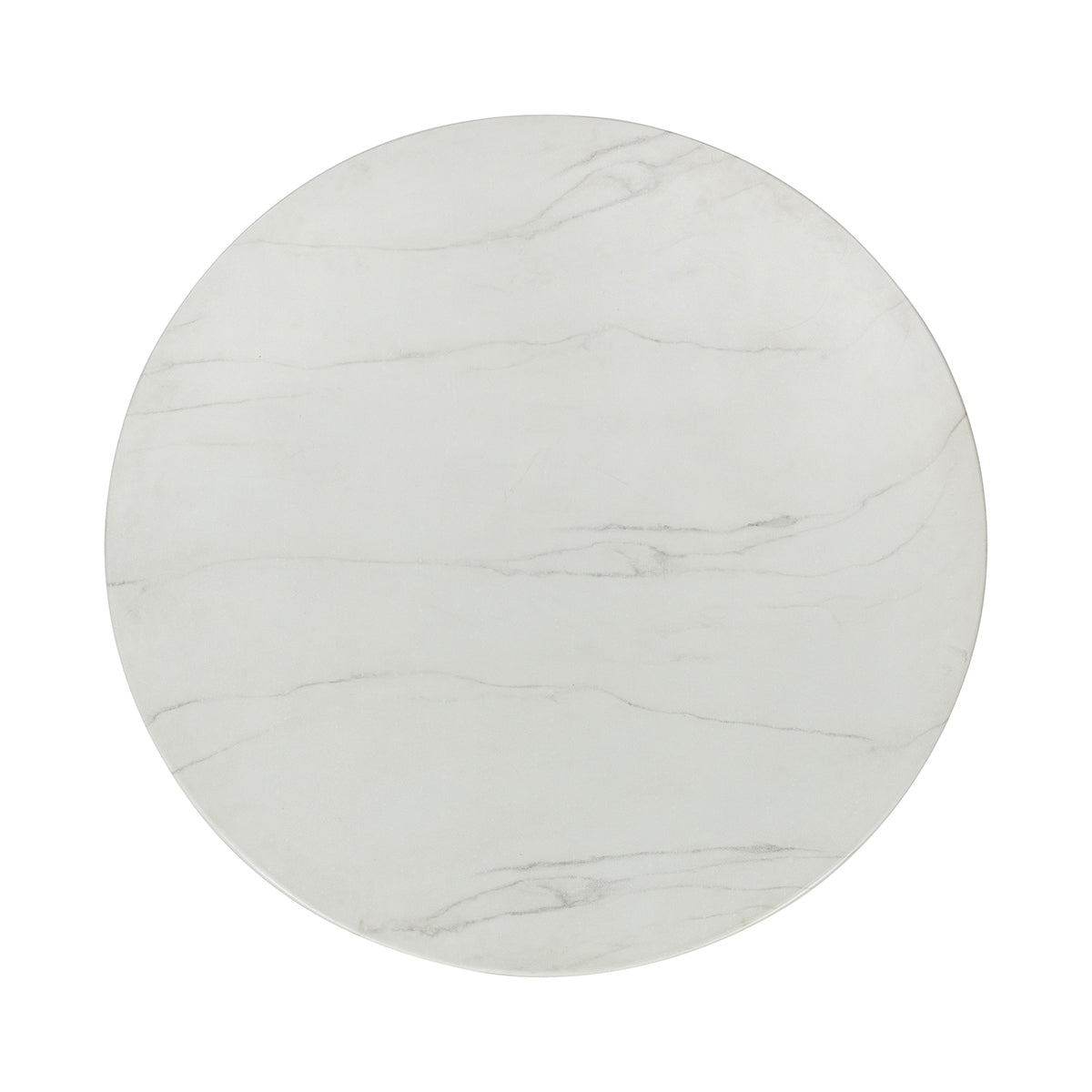 Caspia Outdoor Dining Table - Snowdrift White with Black