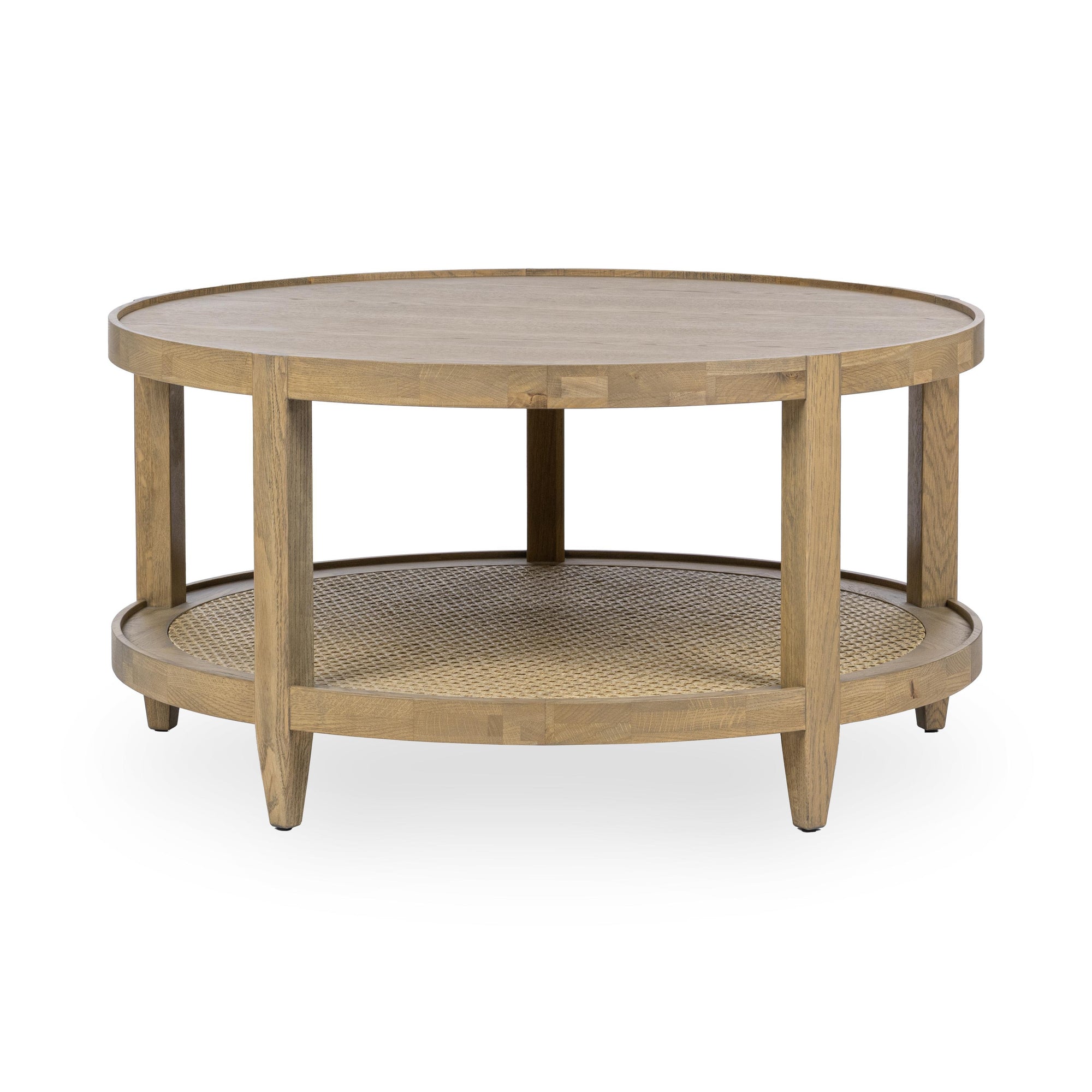 Devin Solid Wood Round Coffee Table