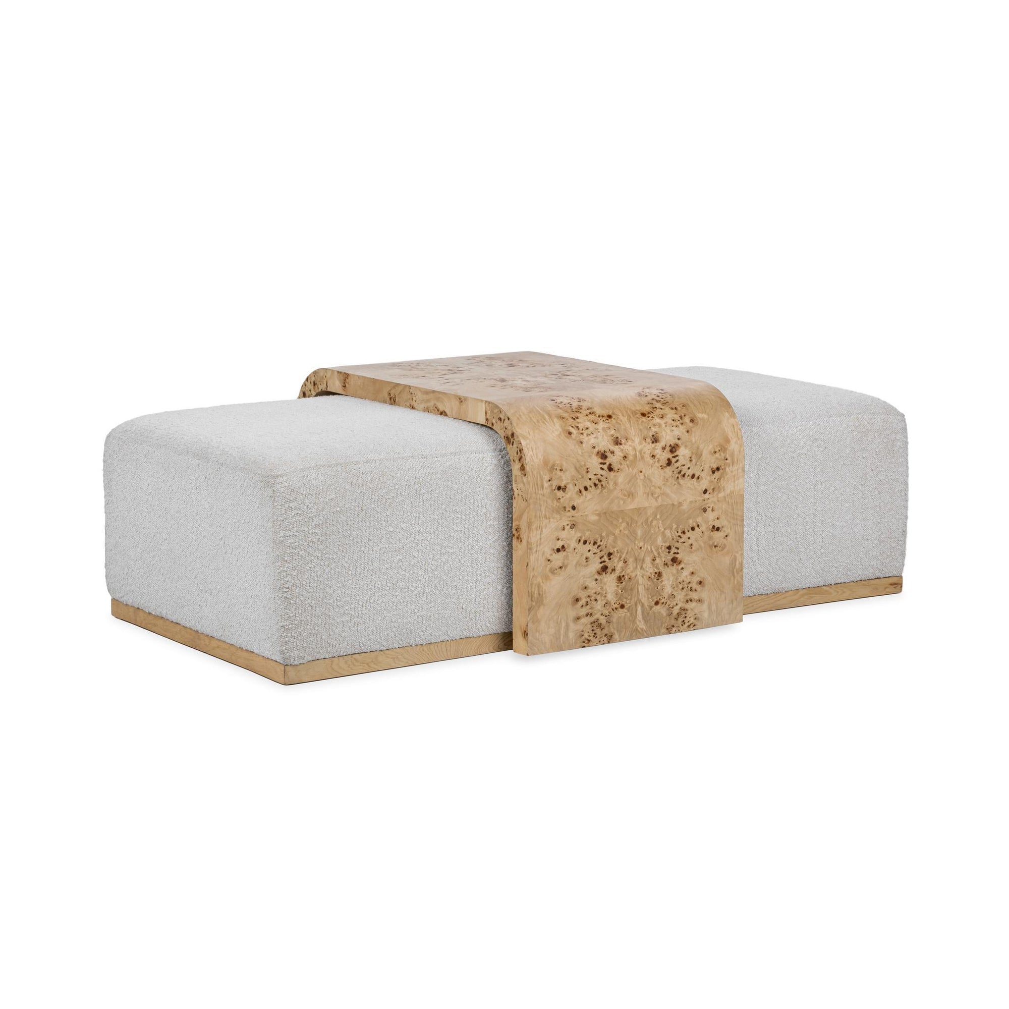 Kenan Ottoman - Creamy Ivory