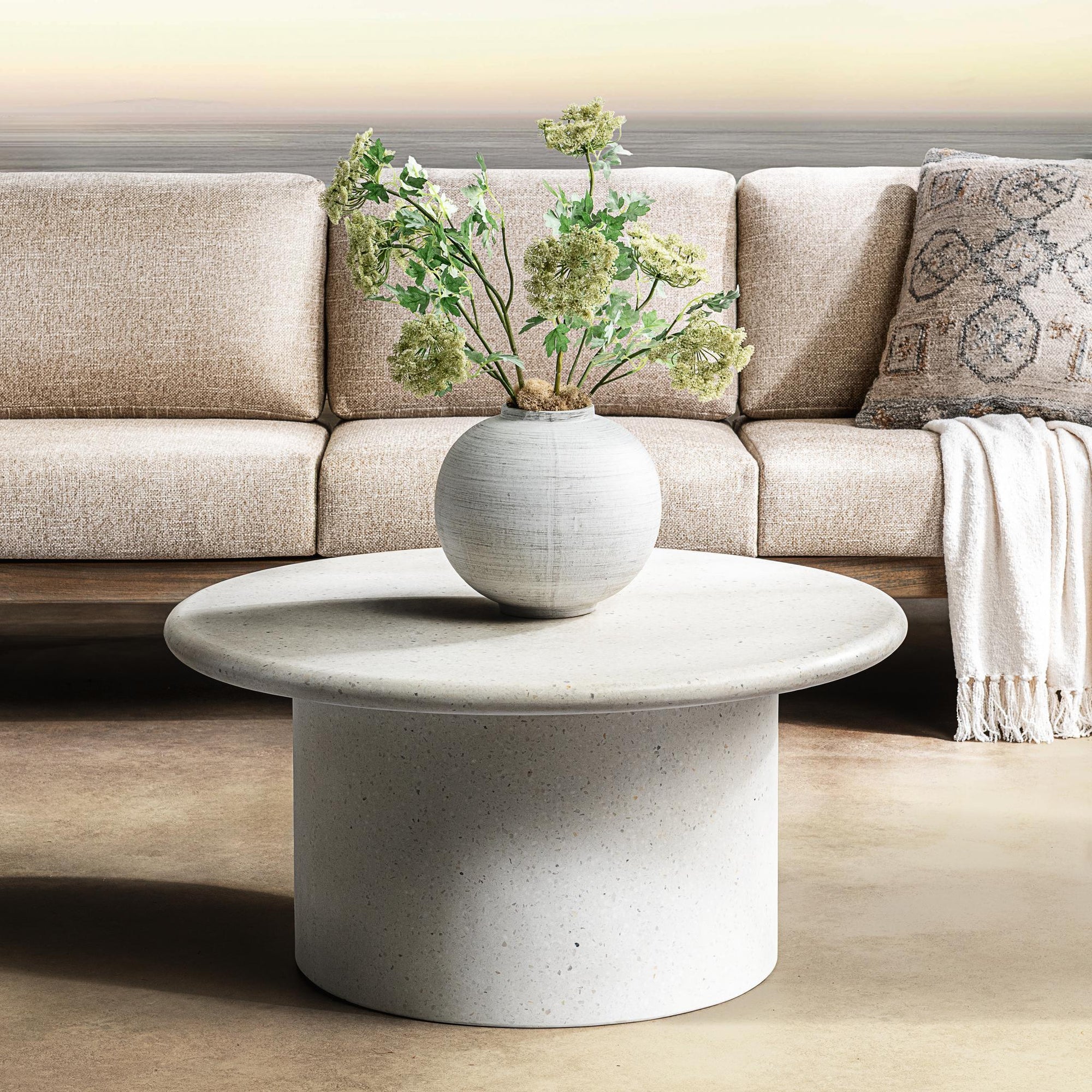 Nysa Outdoor Coffee Table - White