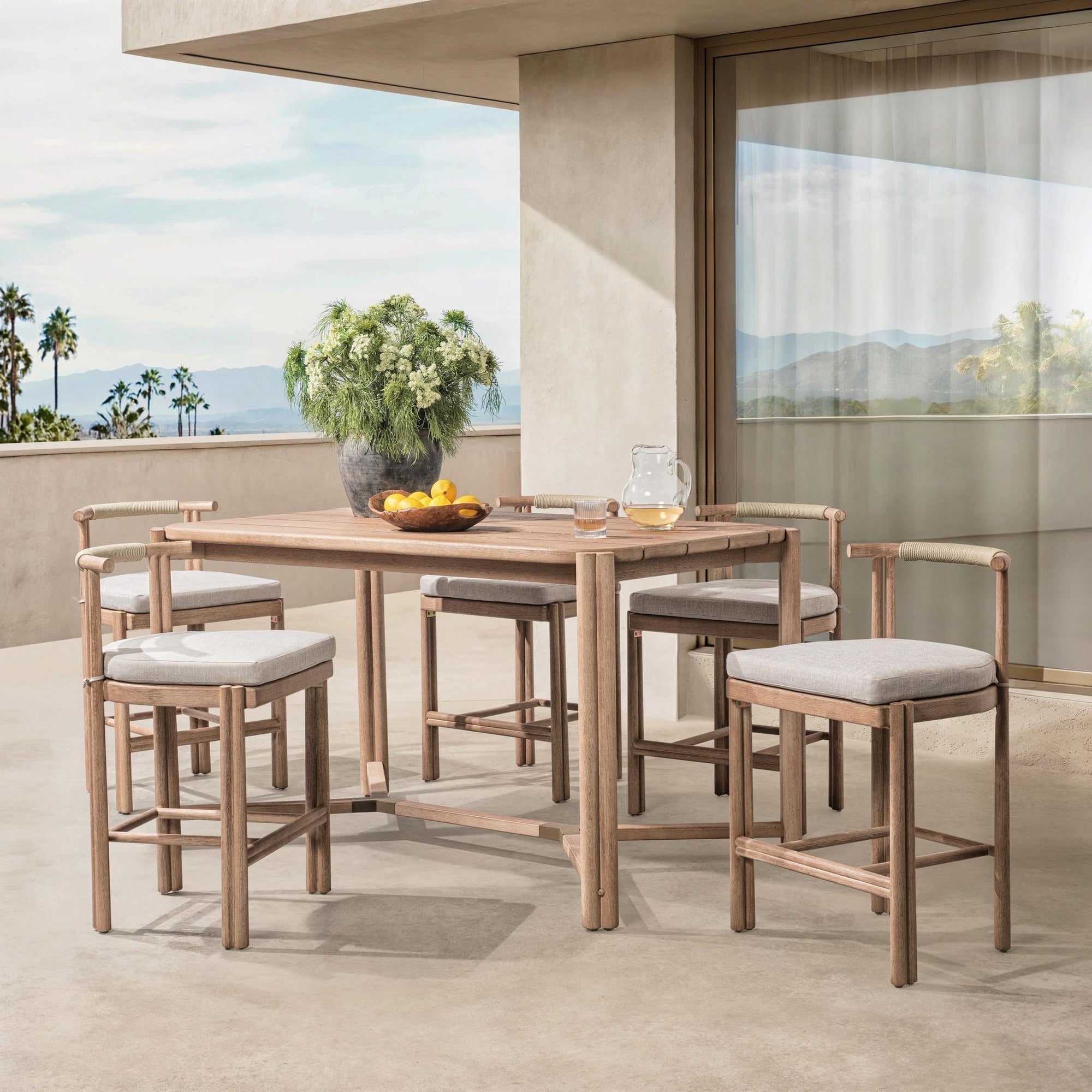 Oliver Outdoor Counter Table - Butterscotch