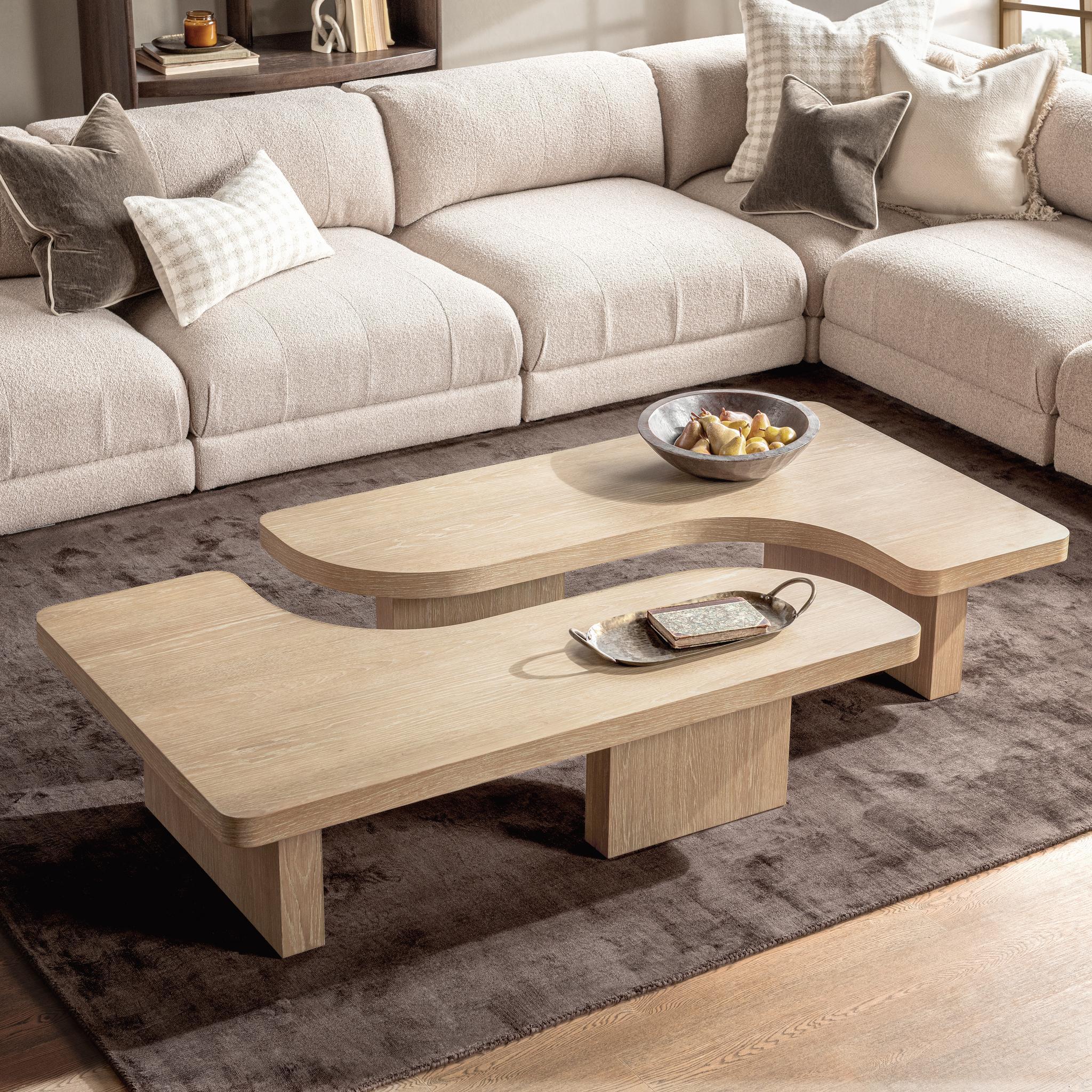 Melina 71" 2 Piece Coffee Table