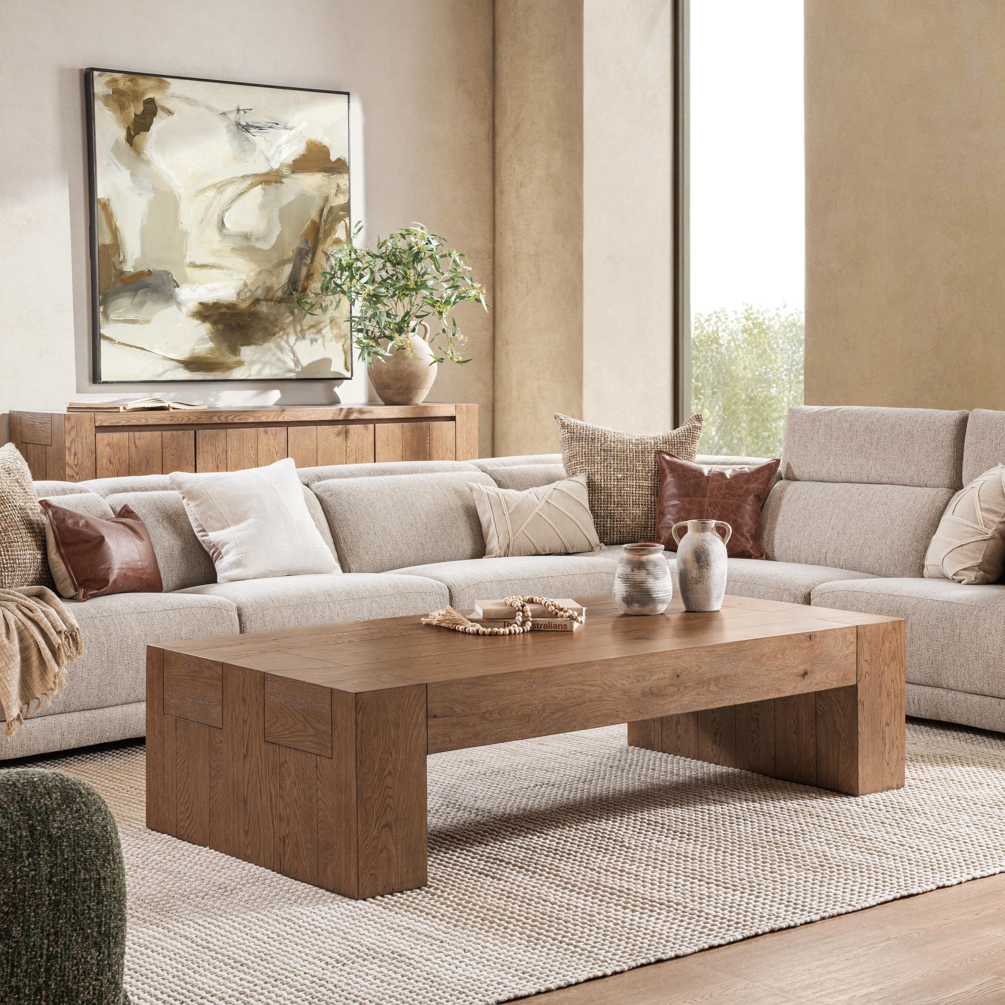 Bristol 70" Coffee Table - Cafe Brown