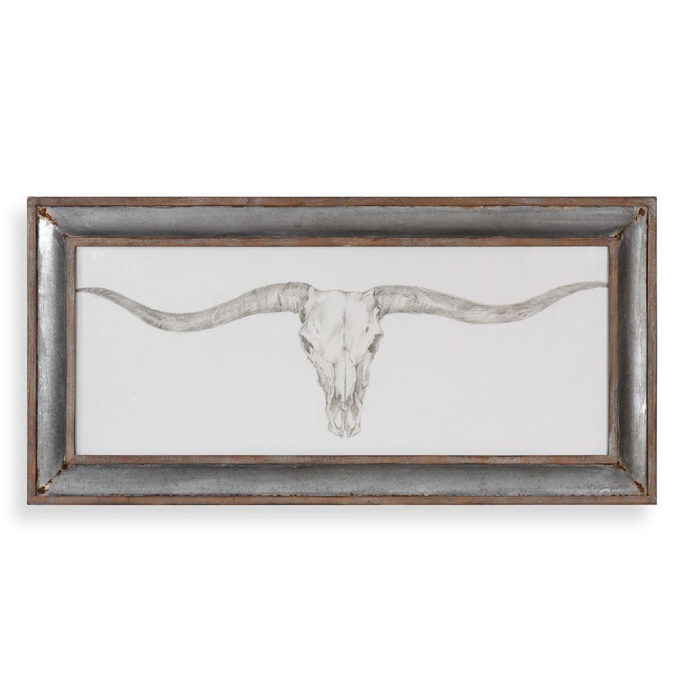 Uttermost Western Skull Mount Print