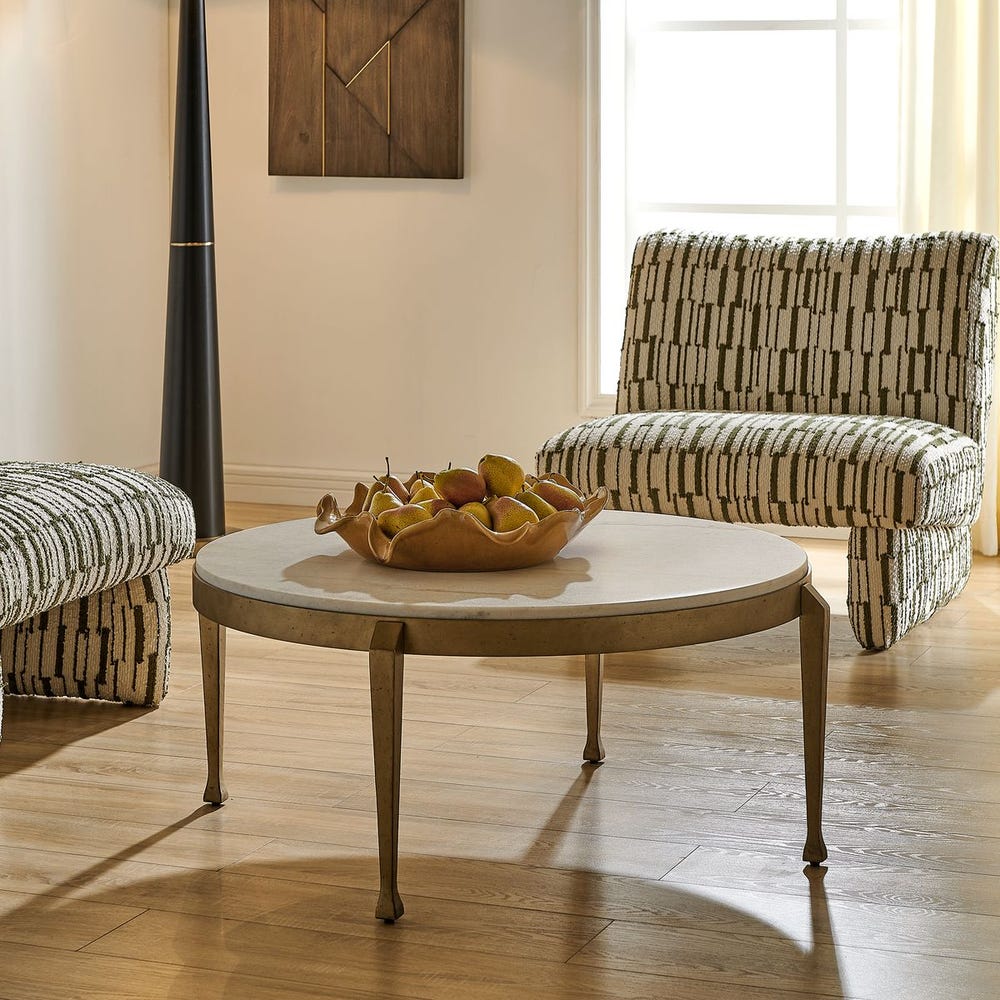 Uttermost Tylan Round Marble Coffee Table