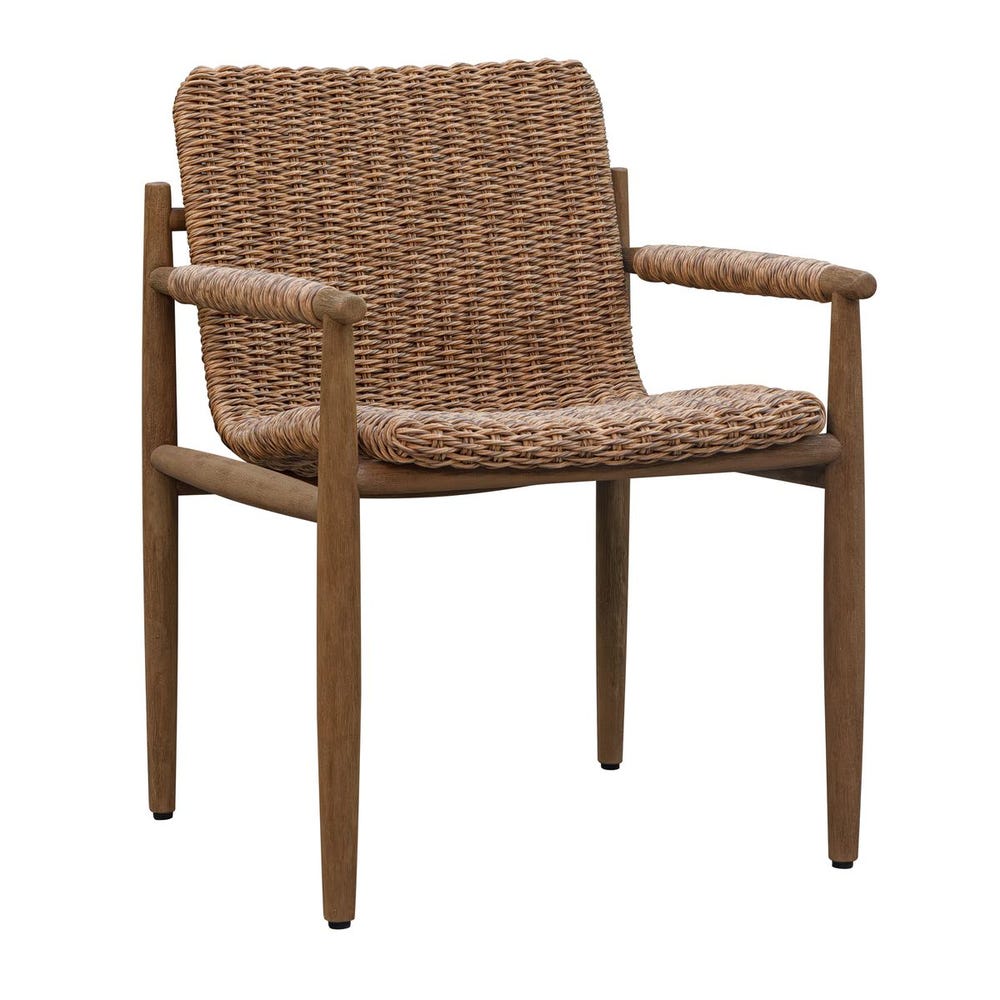 Uttermost Sumba Golden Flax Outdoor Dining Chair