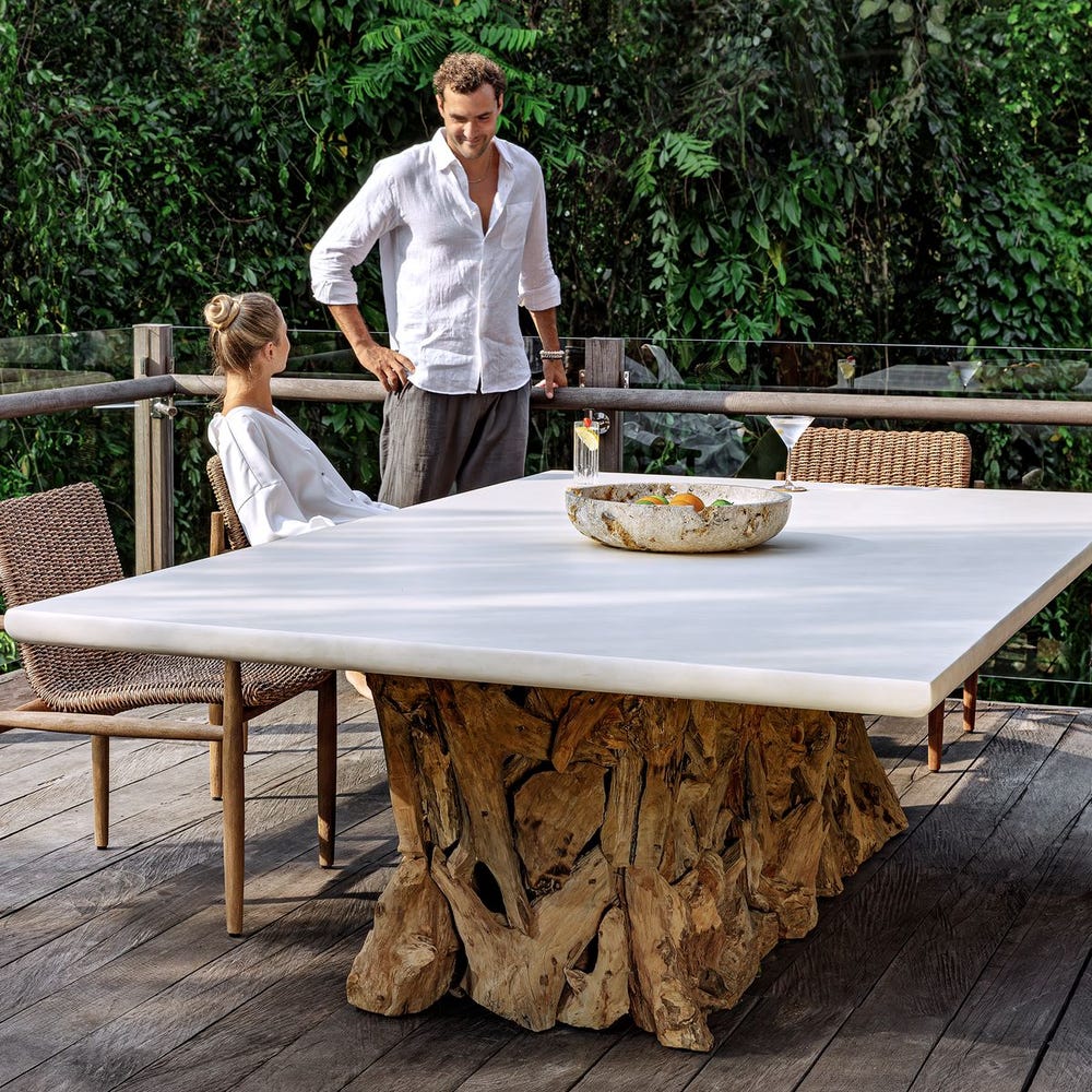 Uttermost Stonewood Indoor-Outdoor Ping-Pong Dining Table
