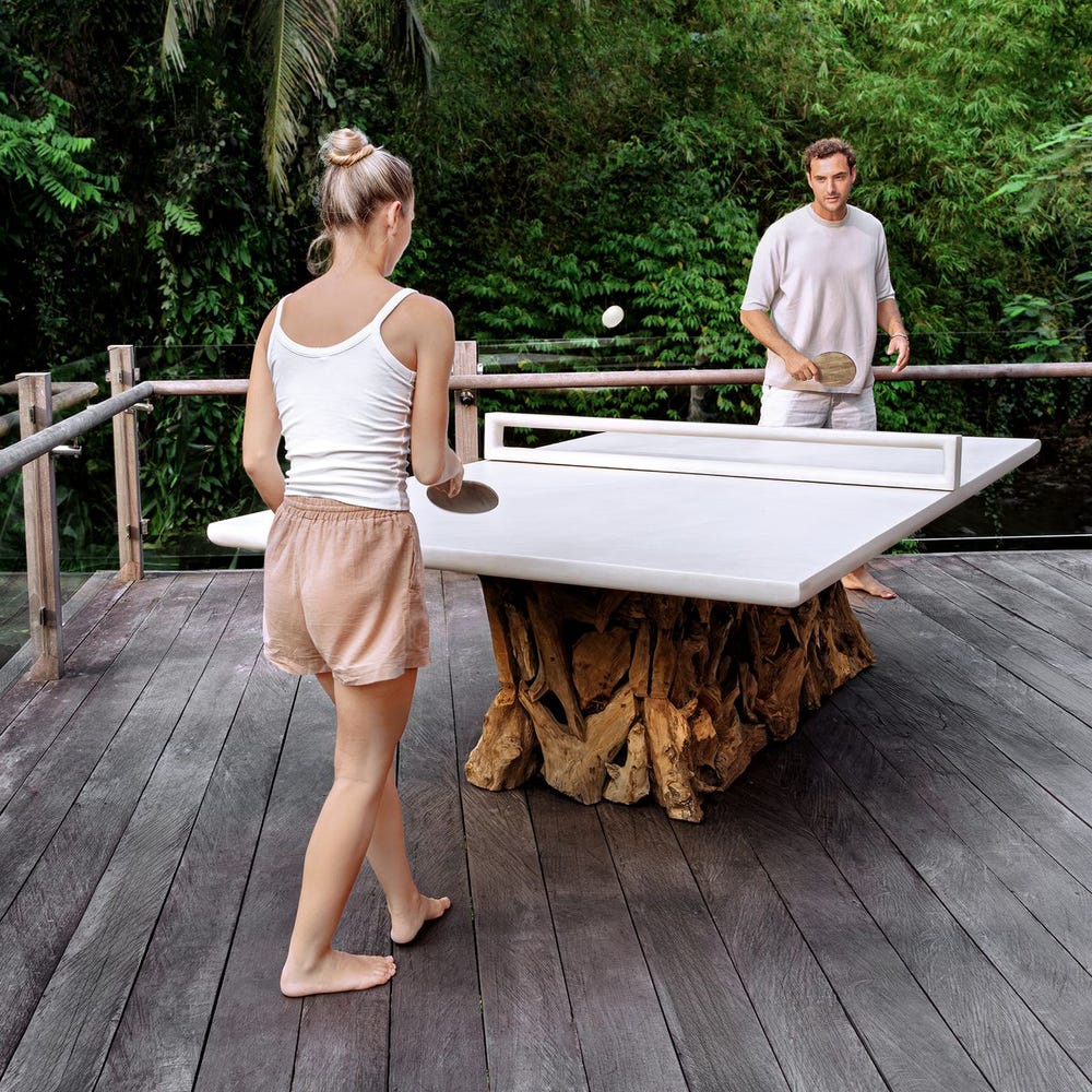 Uttermost Stonewood Indoor-Outdoor Ping-Pong Dining Table