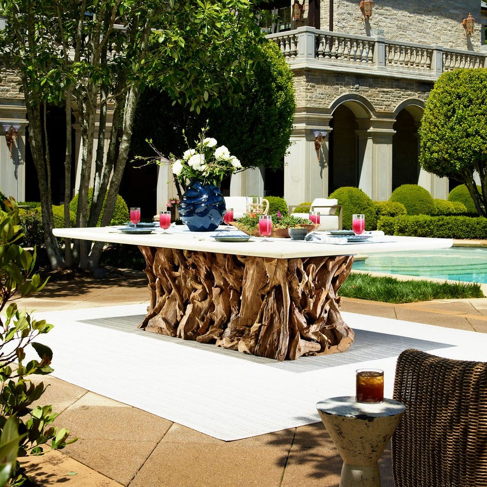 Uttermost Stonewood Indoor-Outdoor Ping-Pong Dining Table