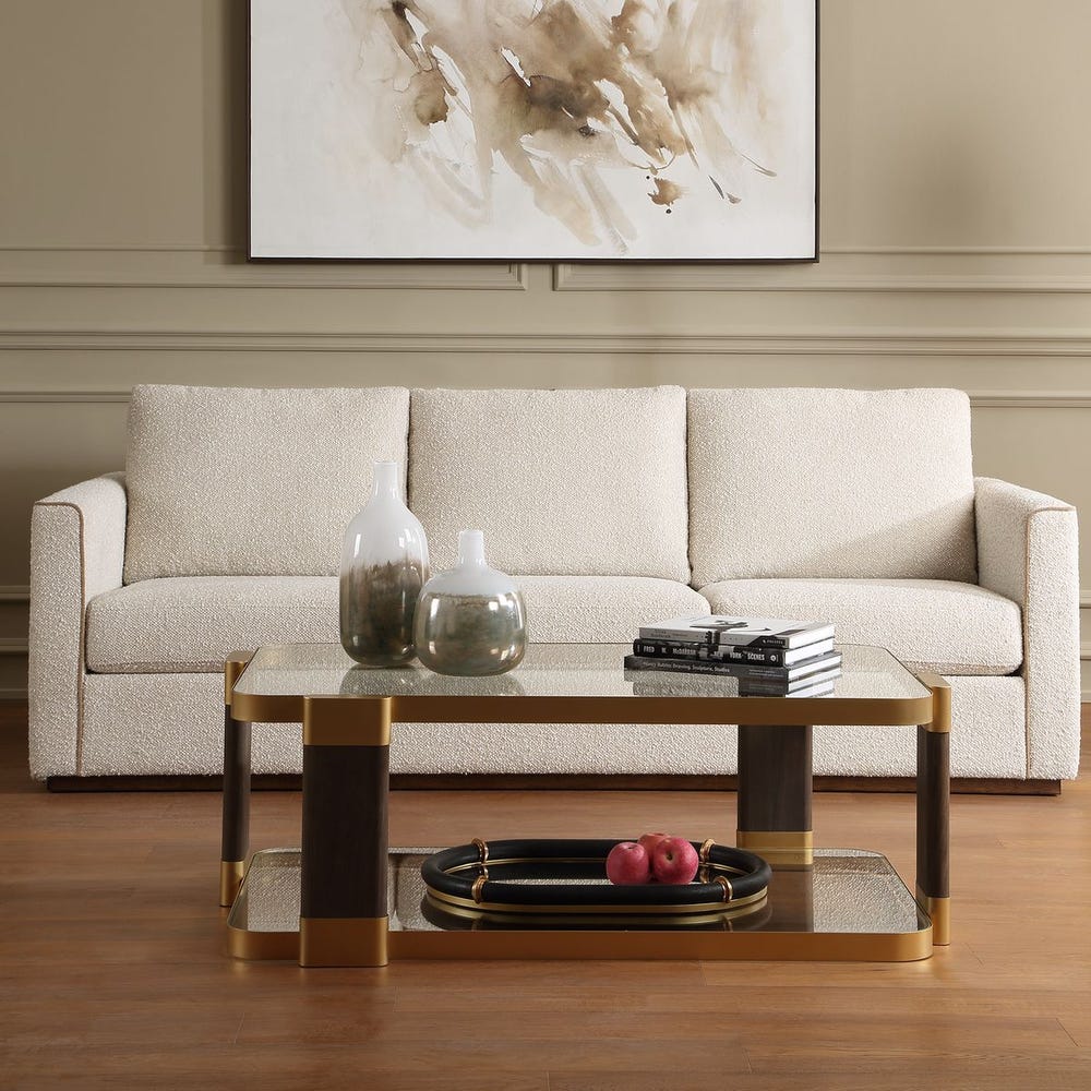 Uttermost Ryles Glass Coffee Table