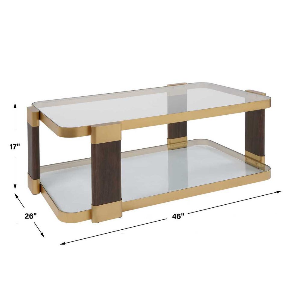 Uttermost Ryles Glass Coffee Table