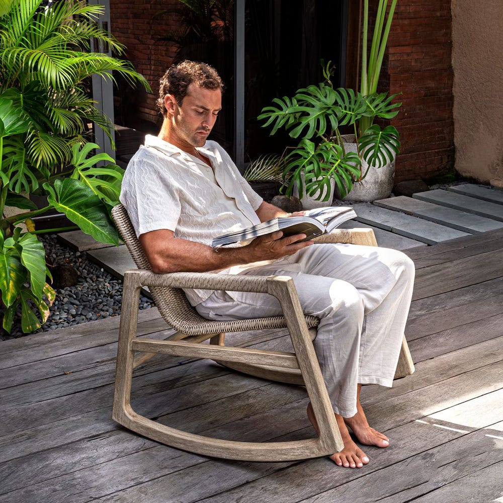 Uttermost Sumba Outdoor Wicker Rocking Chair
