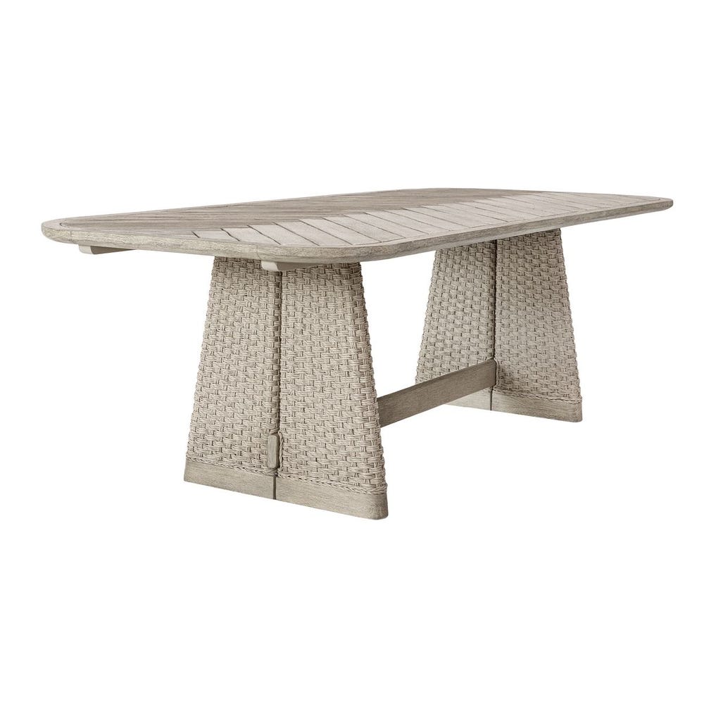 Uttermost Harbor Herringbone Indoor-Outdoor Dining Table