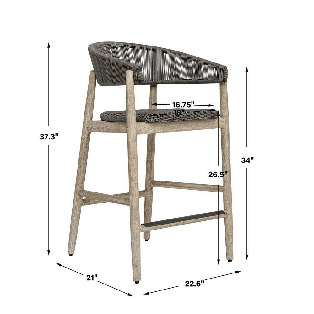 Uttermost Dermott Outdoor Counter Stool