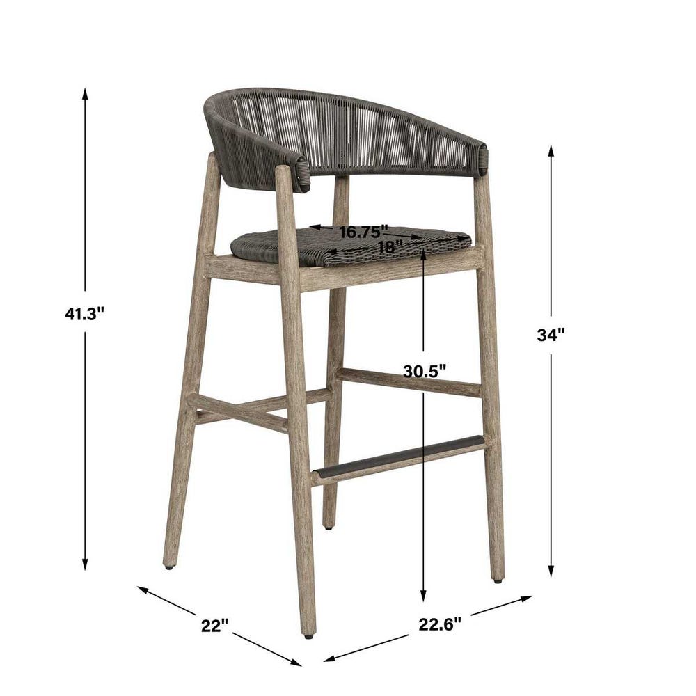 Uttermost Dermott Outdoor Bar Stool