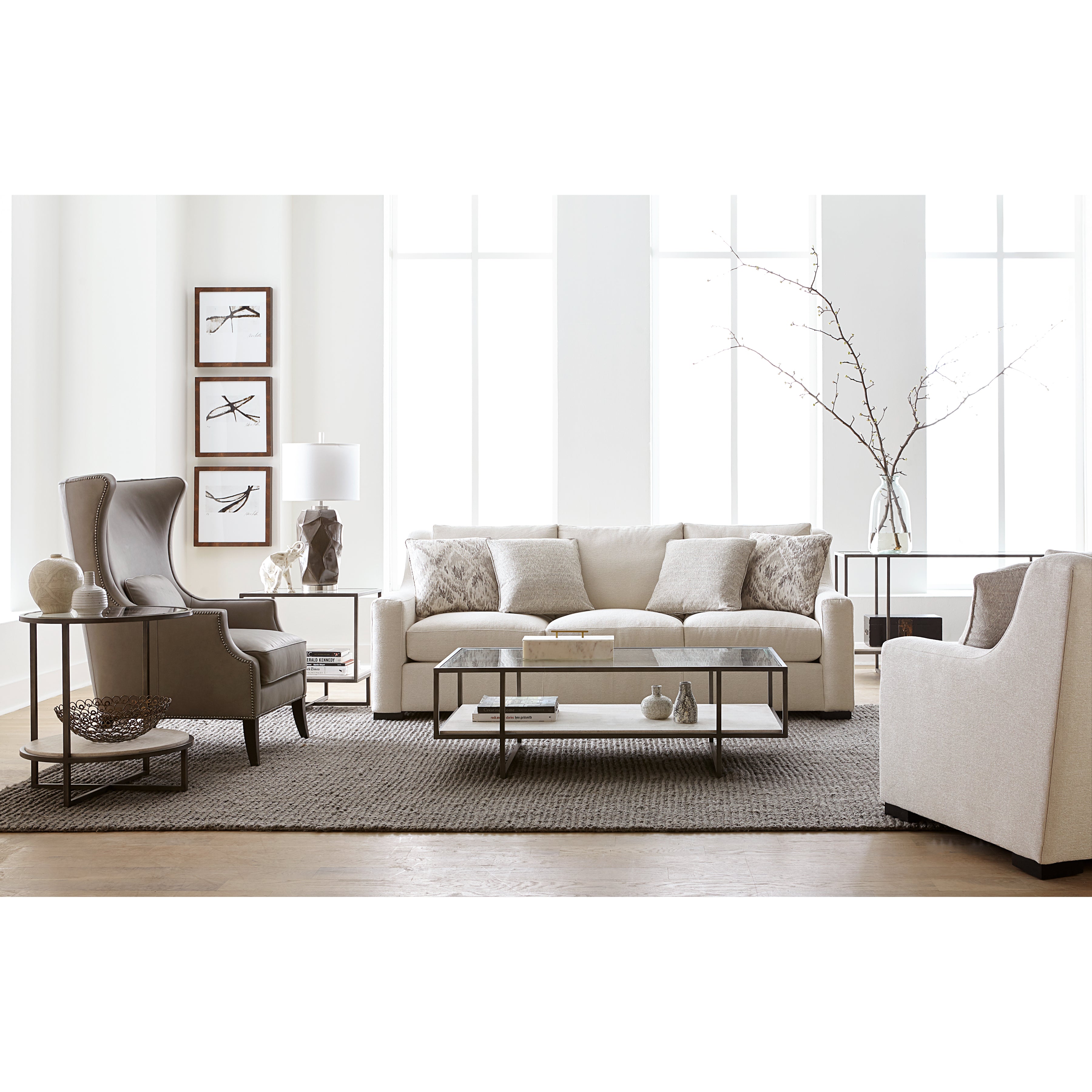 Harlow Metal Console Table by Bernhardt