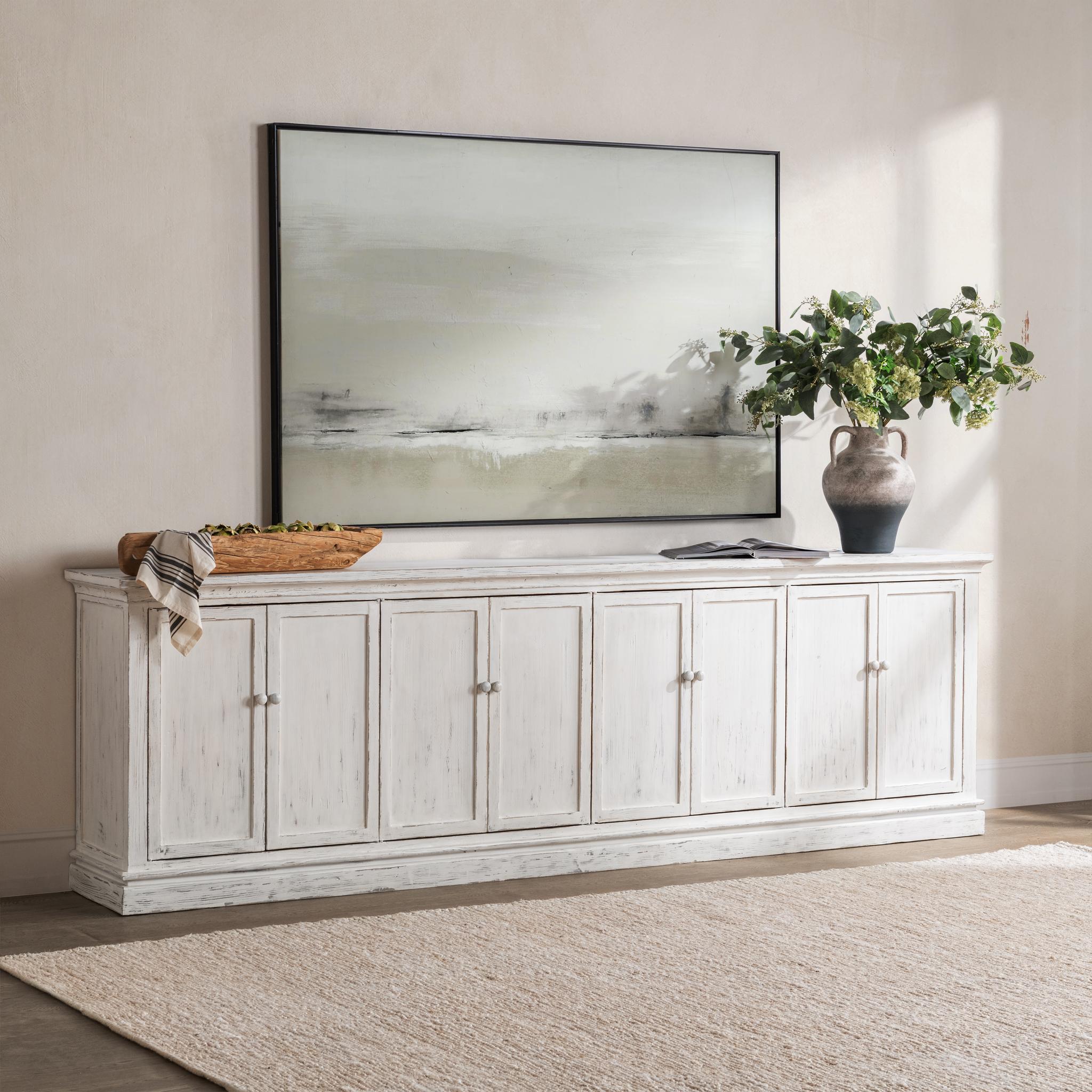 Elmer 8 Door Cabinet - Shorline Wash