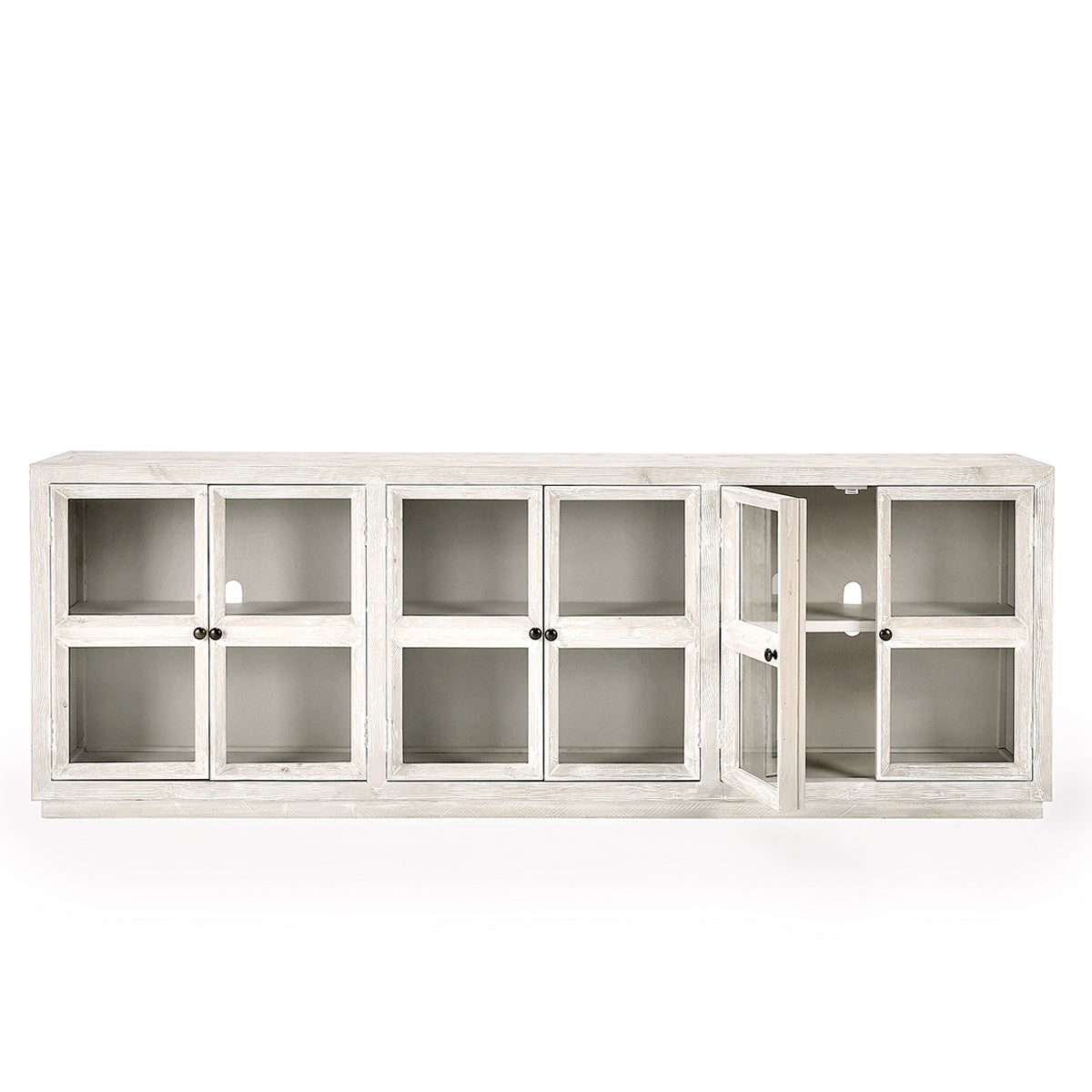 Selma Solid Wood 6-Door Cabinet