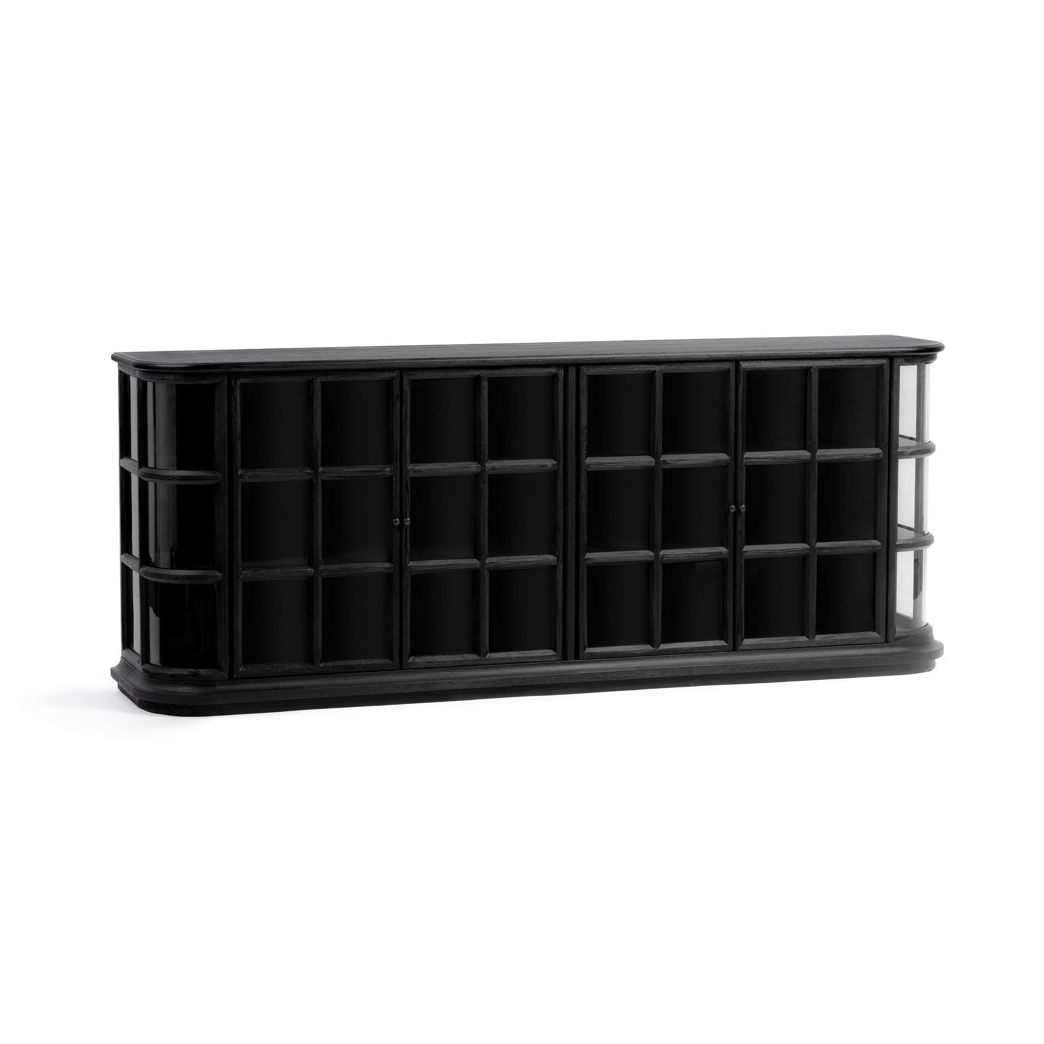 Carson 4 Door Cabinet - Loft Black