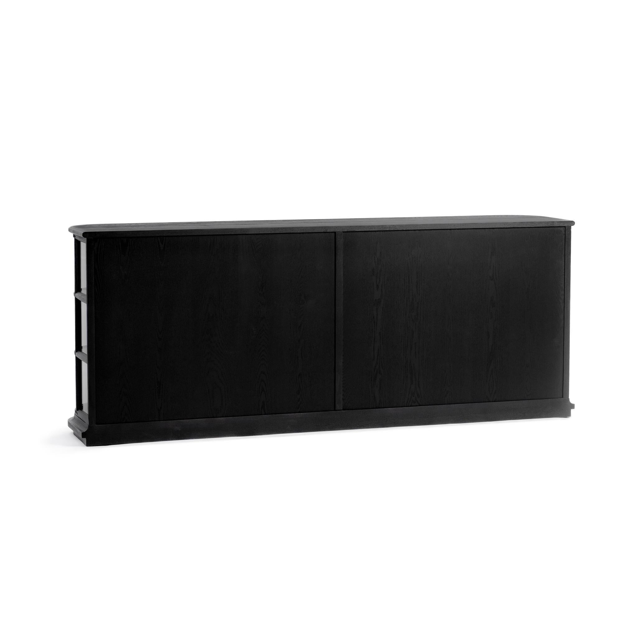 Carson 4 Door Cabinet - Loft Black