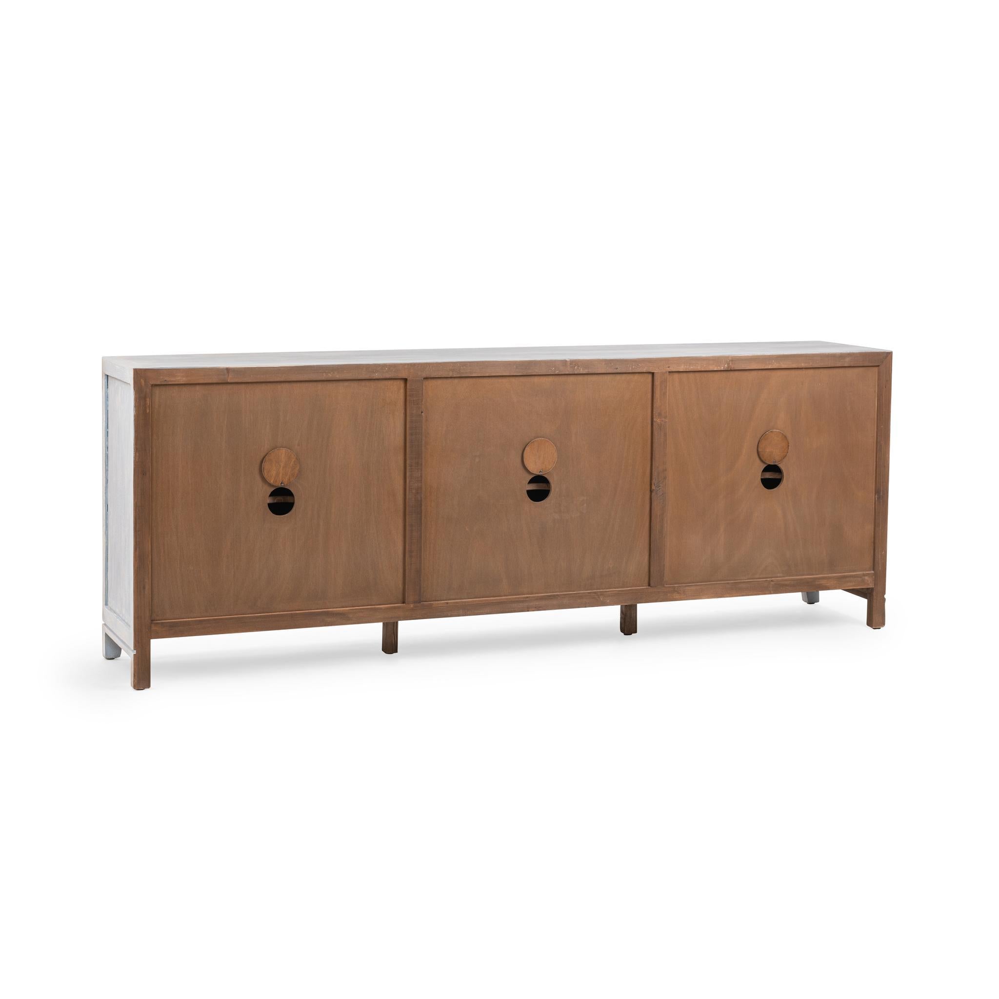 Ambrose 6 Door Cabinet - Soft Coastal
